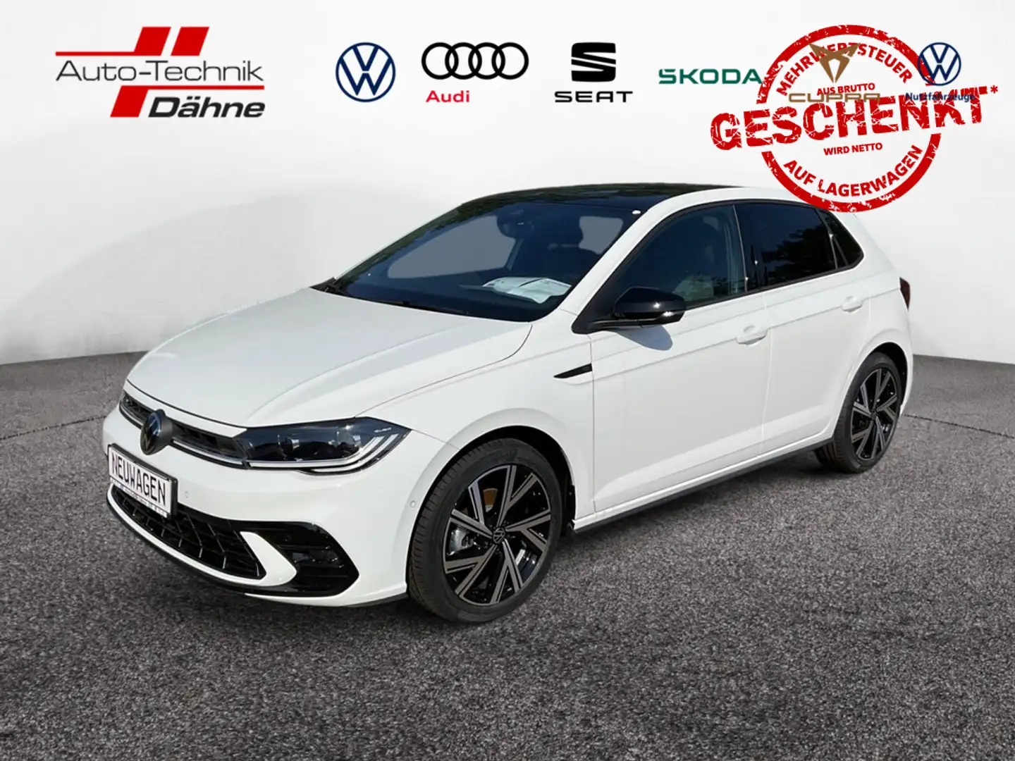 Volkswagen Polo 1.0 TSI DSG R-Line SHZ NAVI MATRIX-LED Bianco - 1