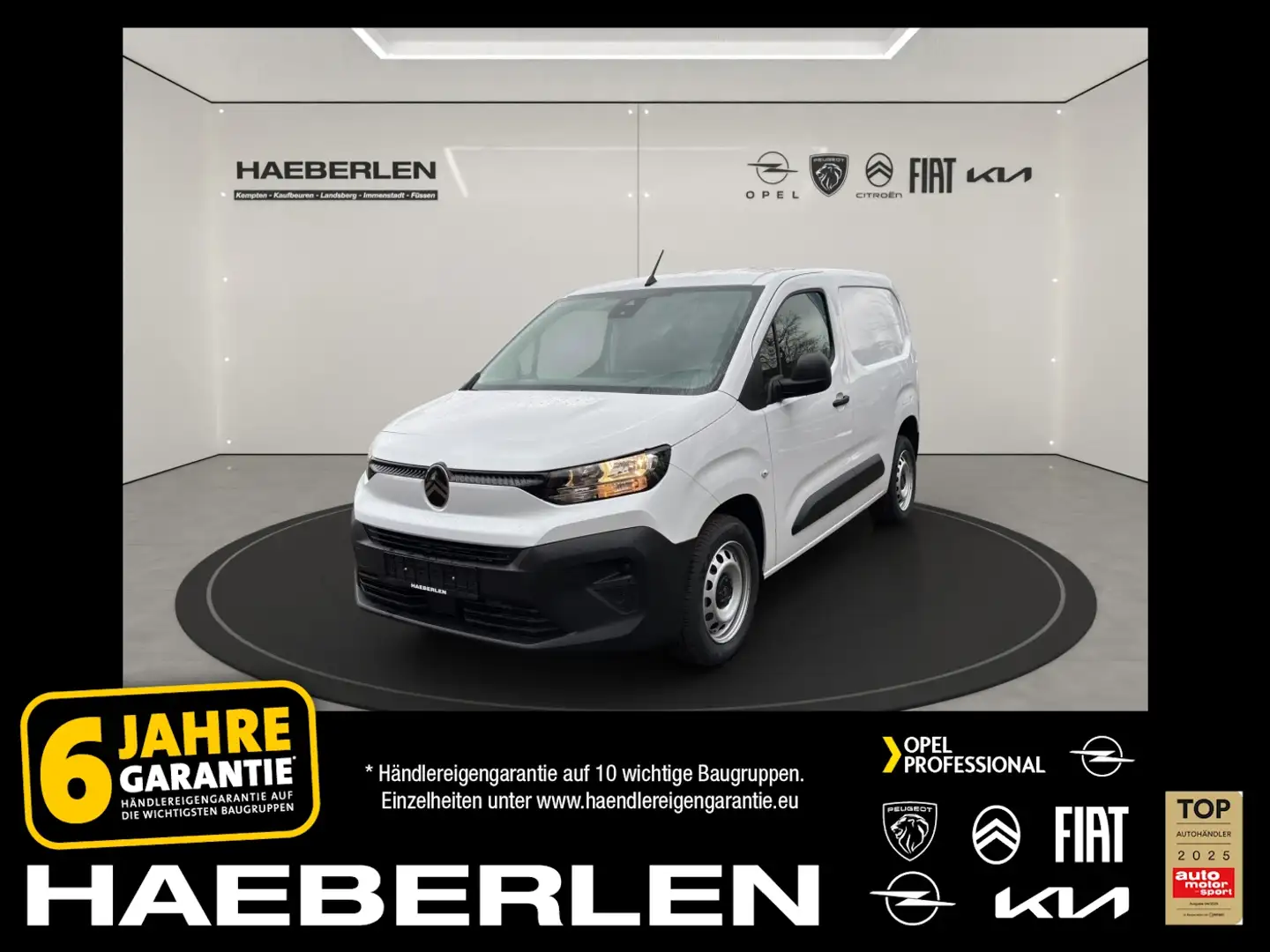 Citroen Berlingo L1 BlueHDi 100 Laderaum-Paket*Reservrad Bianco - 1
