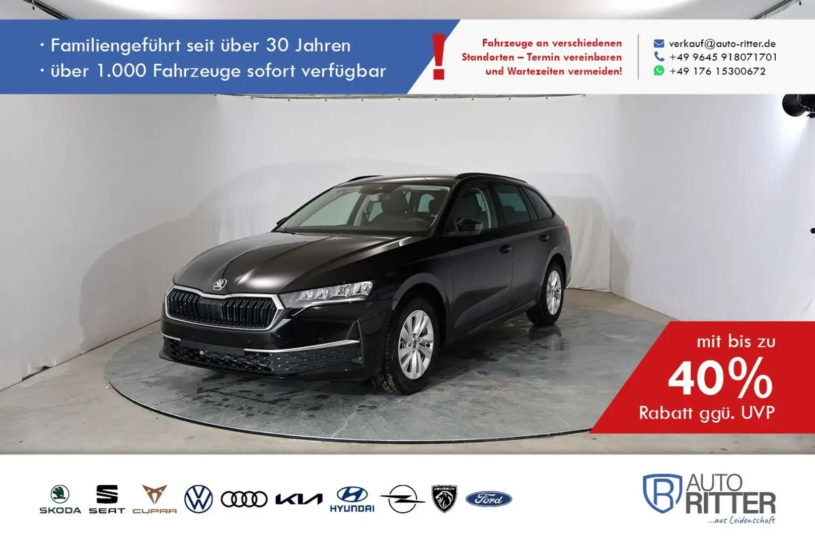 Skoda Octavia Combi Business ACC|AHK|RFK|LED|Carpla... Schwarz - 1