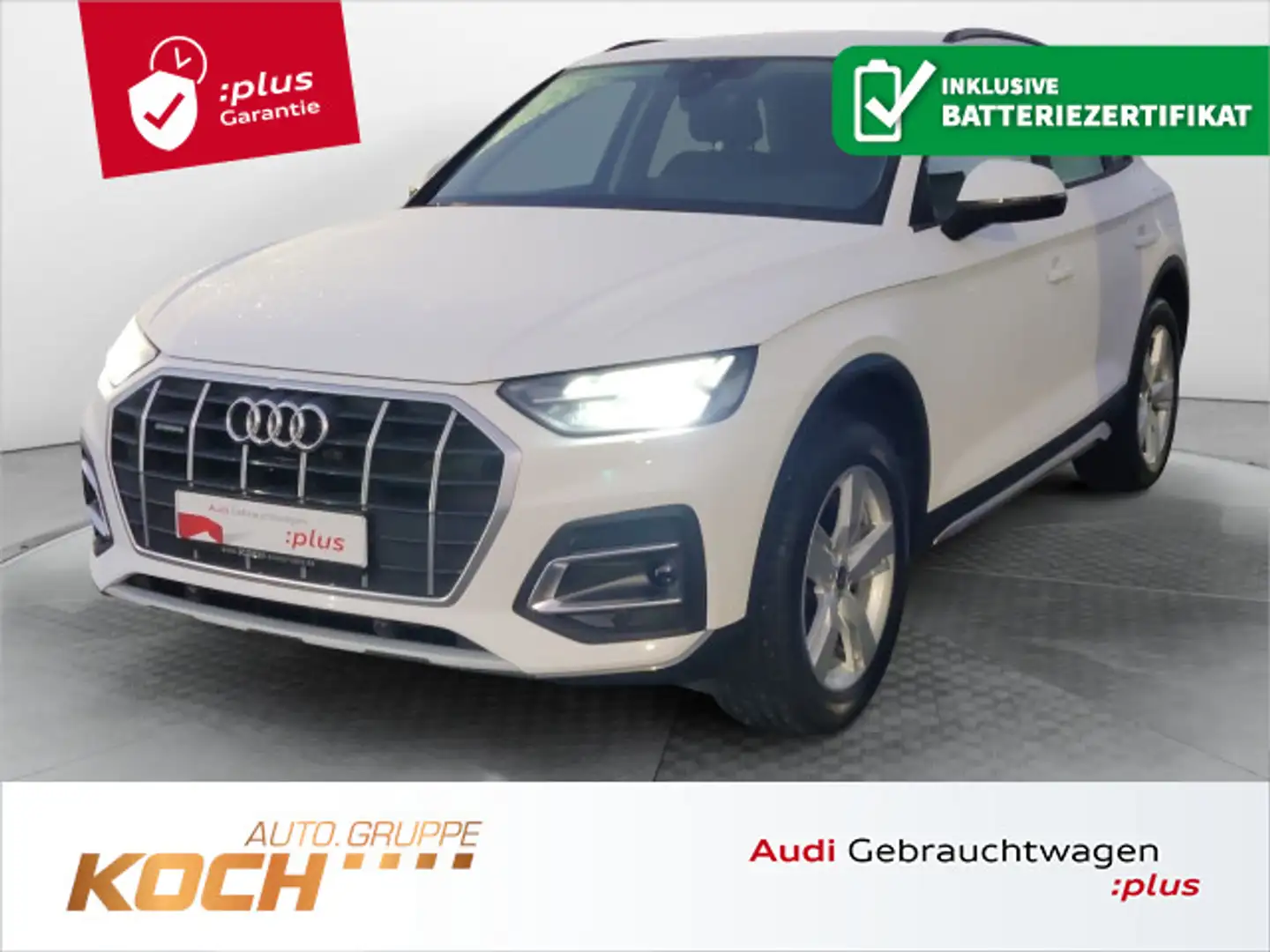 Audi Q5 50 TFSI e q. S-Tronic Advanced, LED, AHK, ACC Weiß - 1