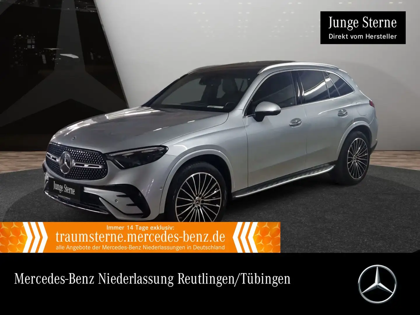 Mercedes-Benz GLC 400 e 4M AMG+PANO+360+AHK+BURMESTER+SITZKLIMA Silber - 1