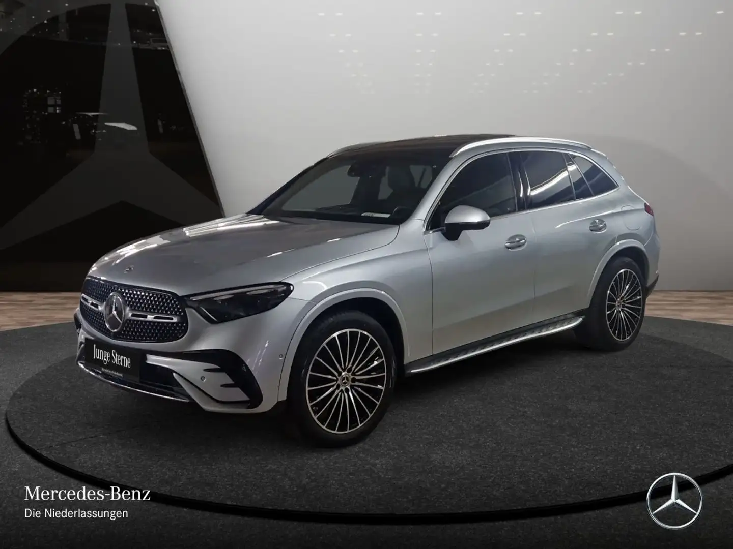 Mercedes-Benz GLC 400 e 4M AMG+PANO+360+AHK+BURMESTER+SITZKLIMA Silber - 2