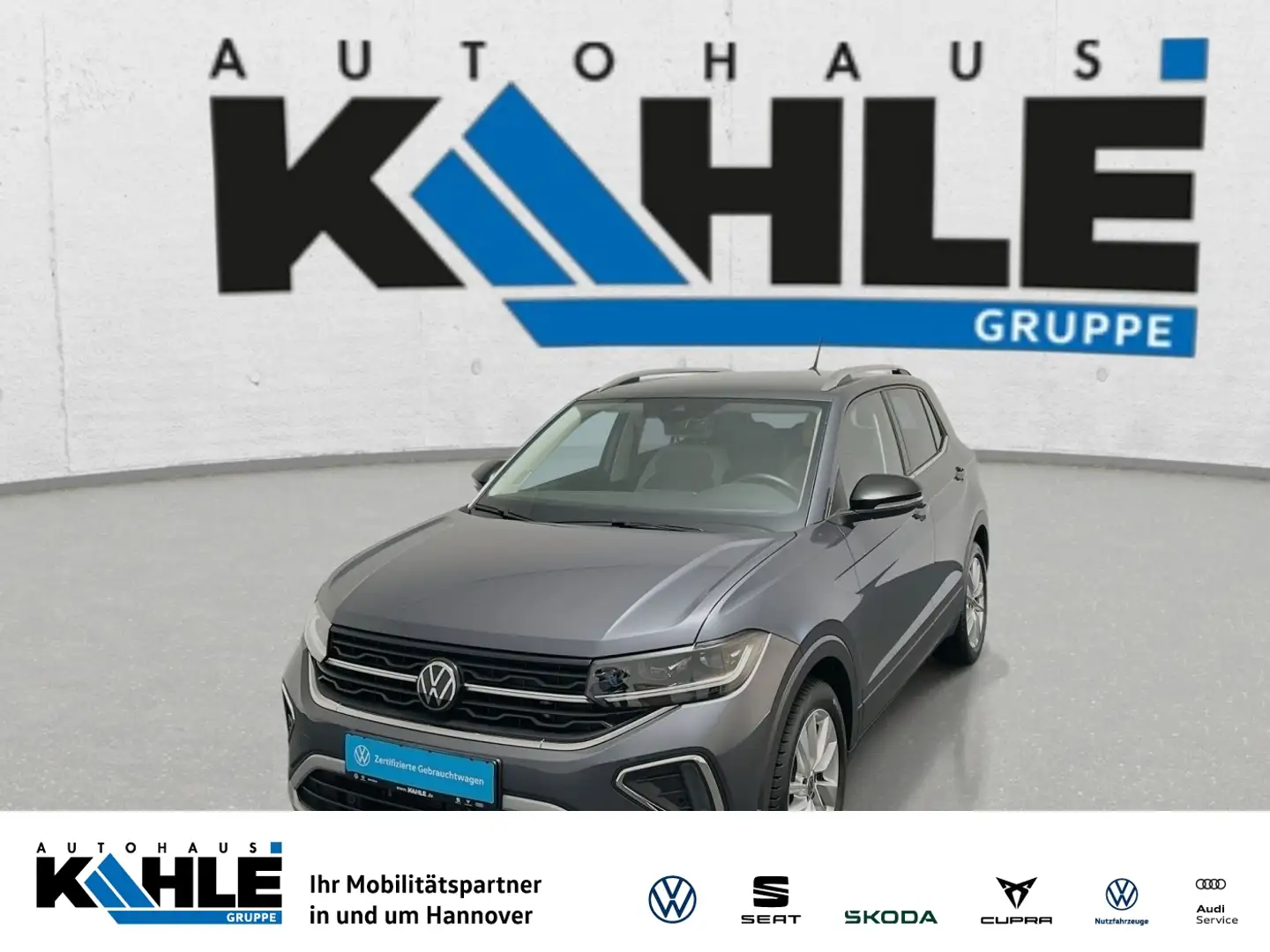 Volkswagen T-Cross 1.0 TSI DSG Style Matrix LED Navi RFK Grau - 1