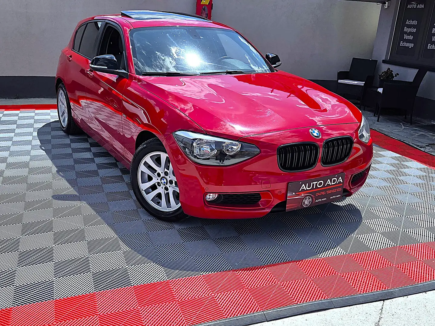 BMW 116 116i--AIRCO--CUIR--TOIT OUVRANT--GARANTIE 12 MOIS- Rouge - 1