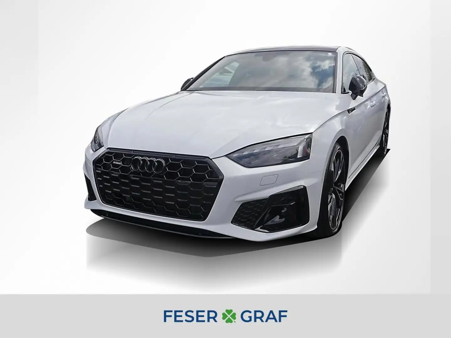 Audi A5 Sportback 40 TDI S line S tronic qu. AHK Pano B&O Weiß - 1