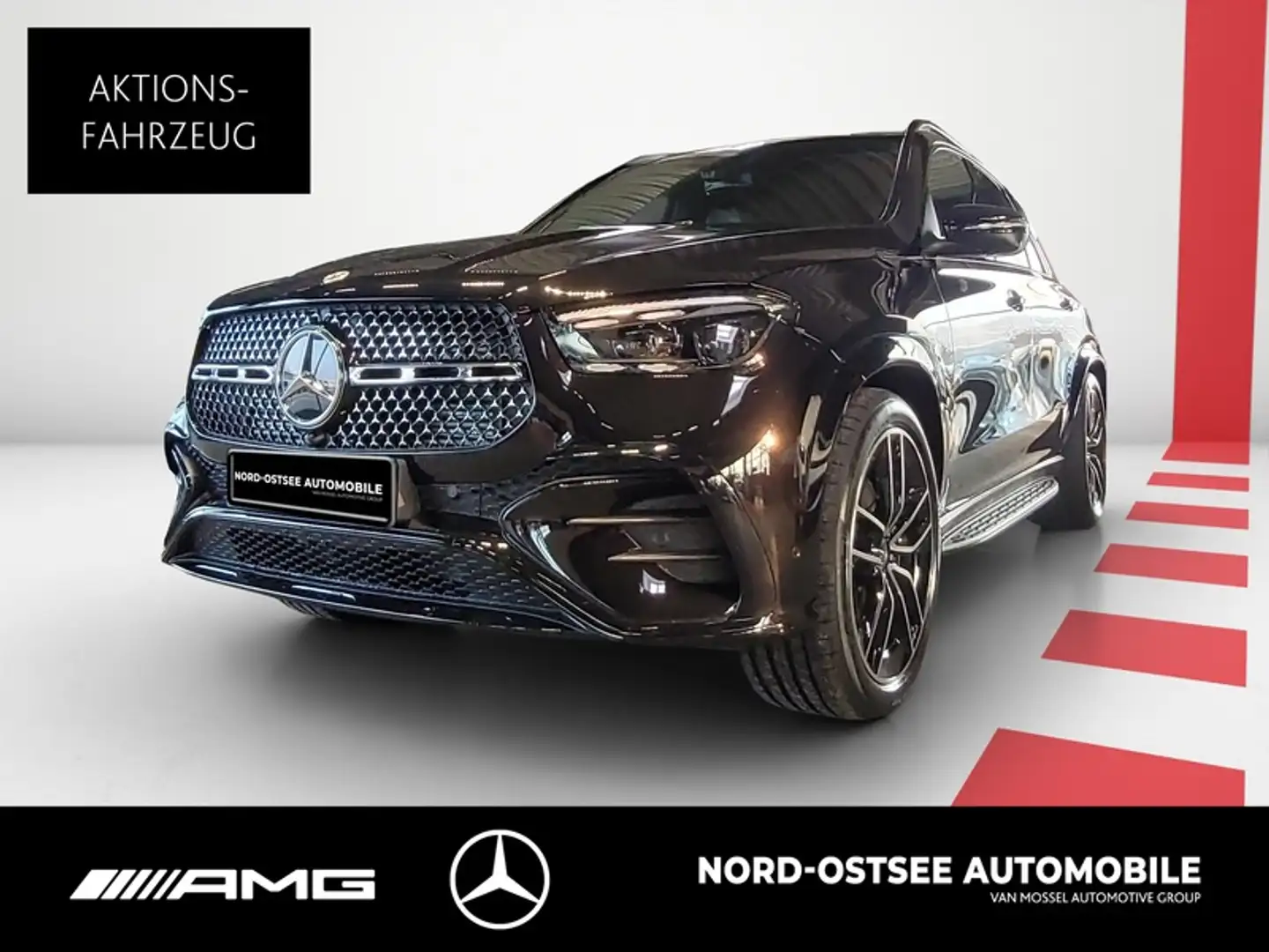 Mercedes-Benz GLE 450 d 4m AMG NIGHT PANO AHK HUD AIRMATIC Schwarz - 1