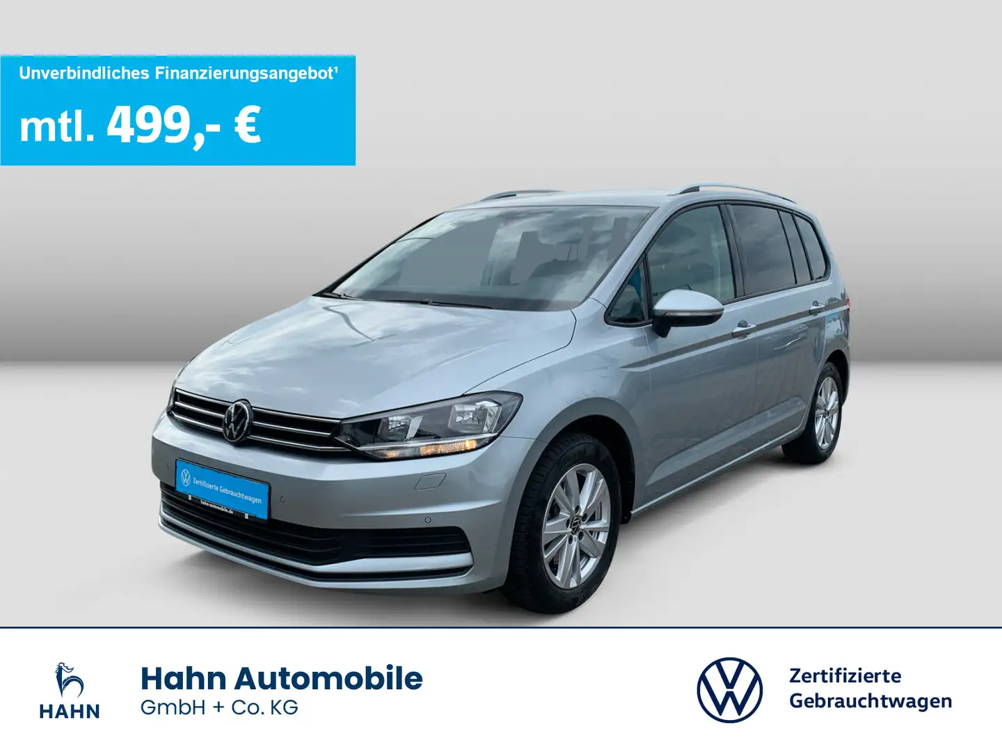 Volkswagen Touran 1.5TSI DSG Comfortline 7-Sitze AHK Navi Silber - 1