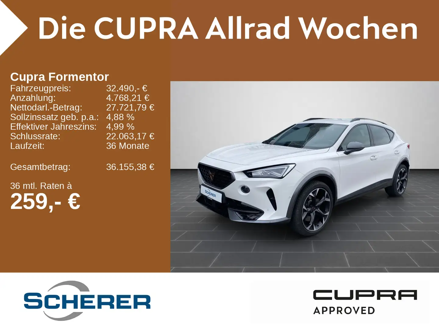 CUPRA Formentor 2.0 TSI LED KAMERA NAVI Weiß - 1