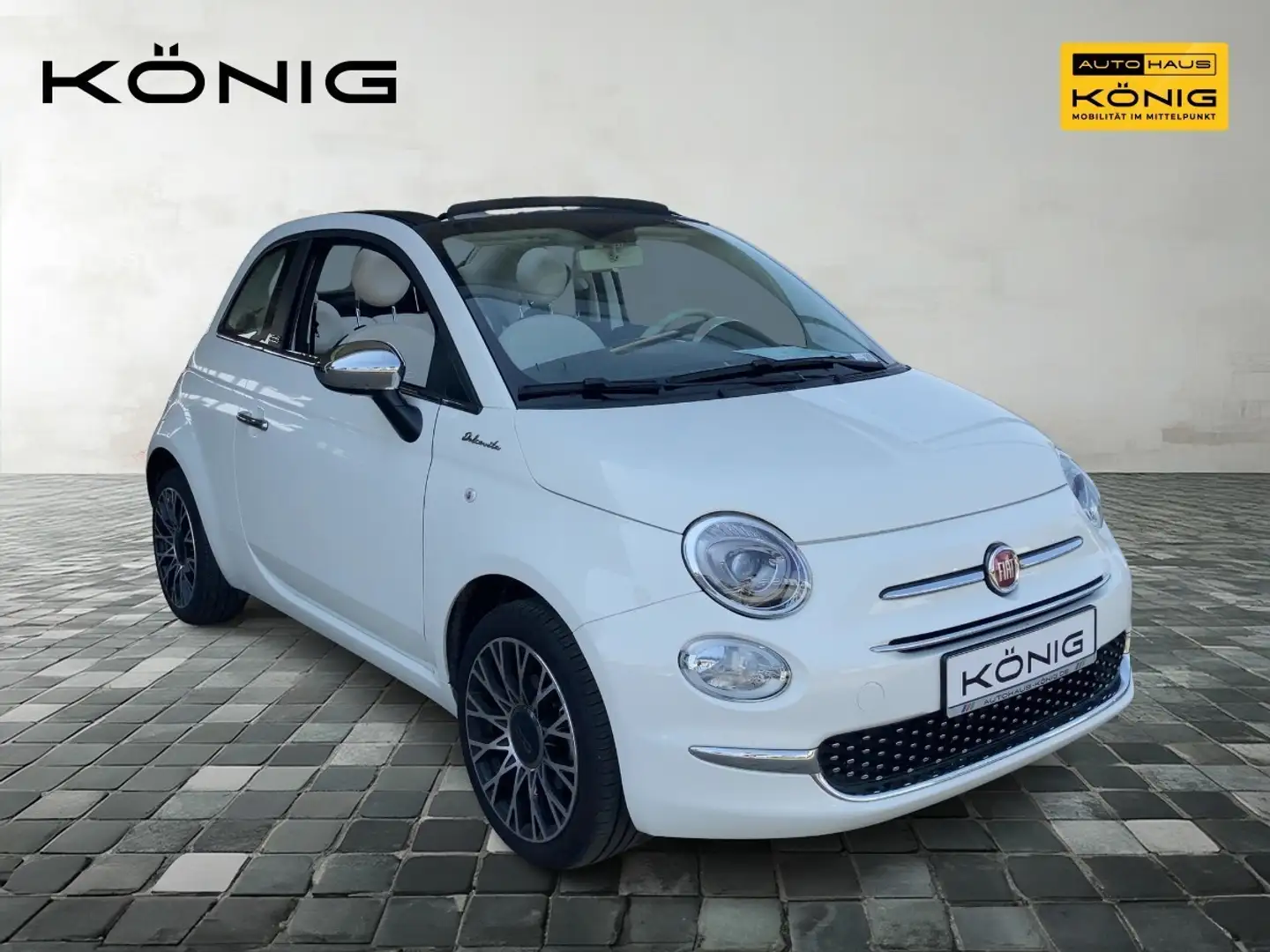 Fiat 500C 1.0 Hybrid DOLCVITA Weiß - 2