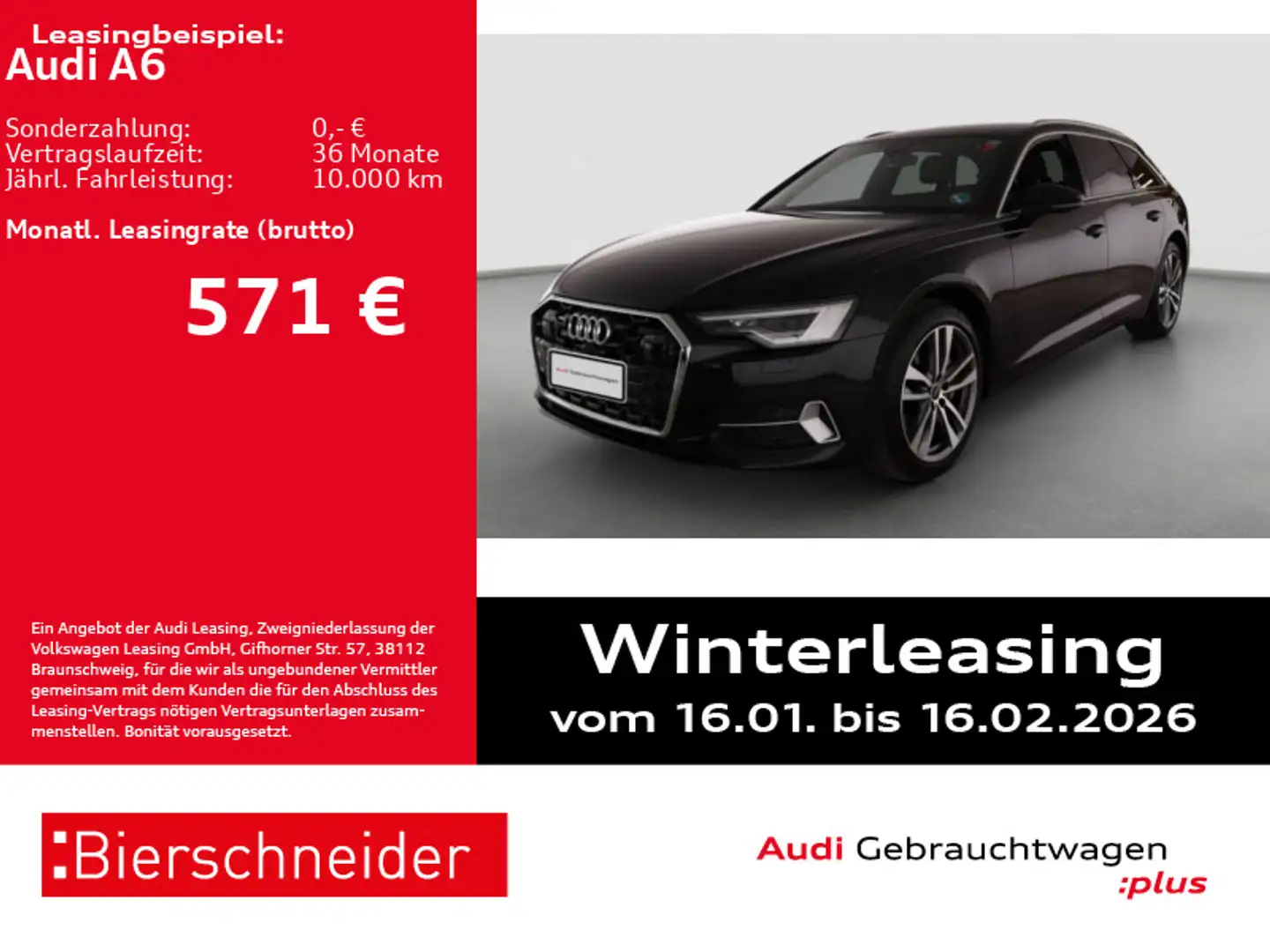 Audi A6 Av 50 TDI qu advanced AHK MATRIX HuD ACC 360 Schwarz - 1