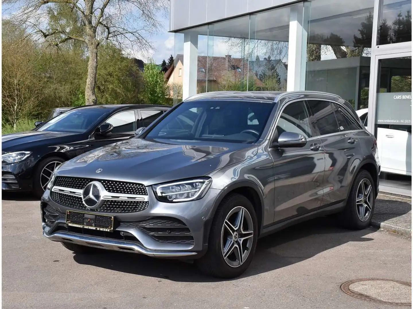 Mercedes-Benz GLC 220 CDI 4Matic AMG Line 9G GPS  ANGLE MORT ATT RMQ 1M Gris - 2