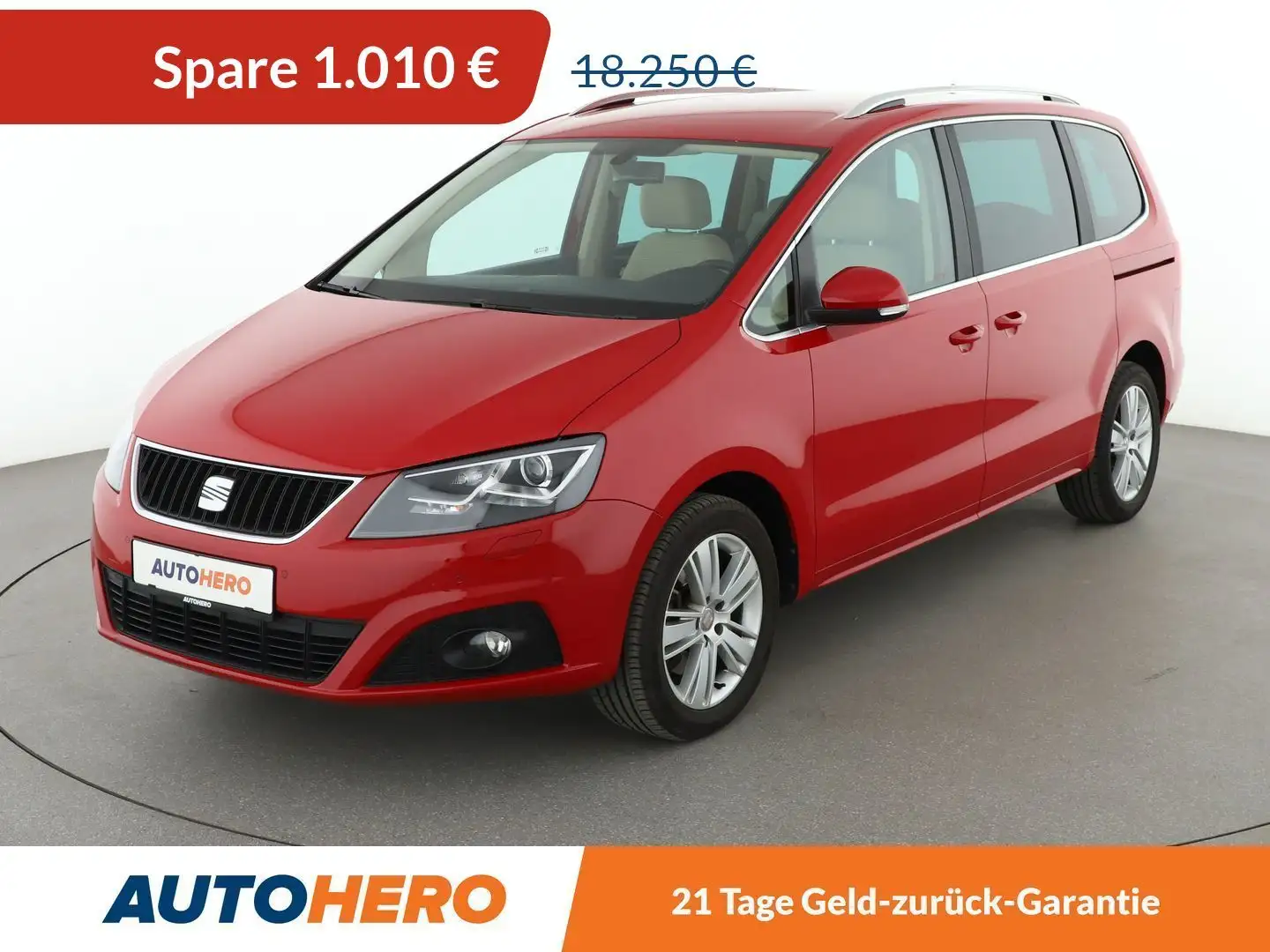 SEAT Alhambra 1.4 TSI Style*NAVI*CAM*PDC*SHZ*TEMPO*BI-XENON* Rouge - 1