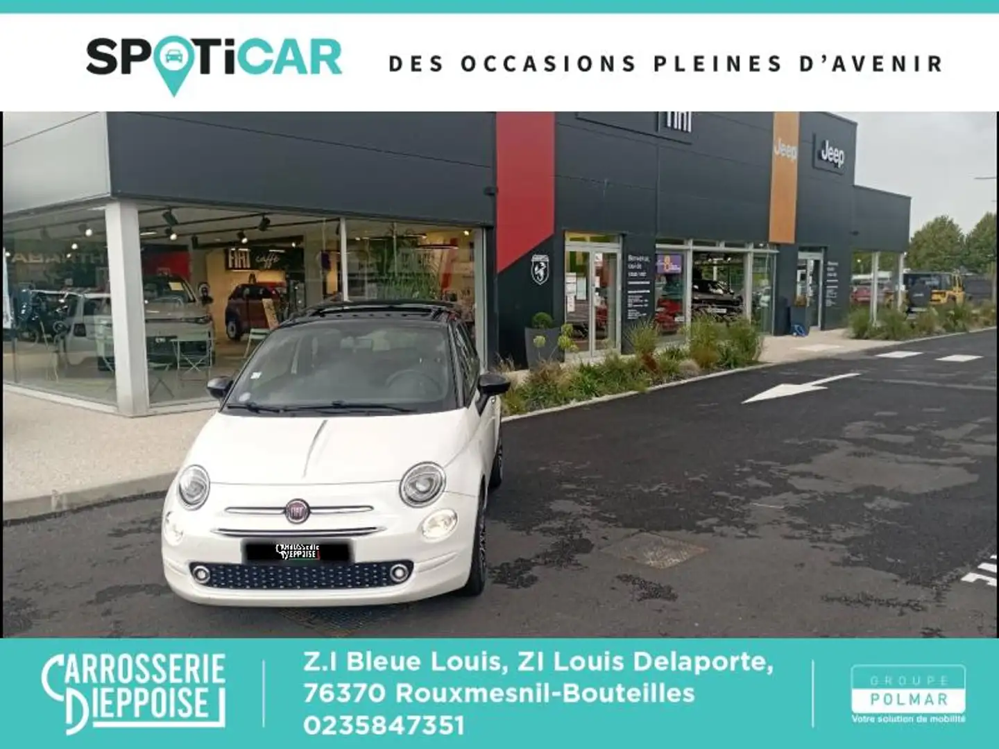 Fiat 500e 1.2 8v 69ch Eco Pack 120th Euro6d Blanc - 1