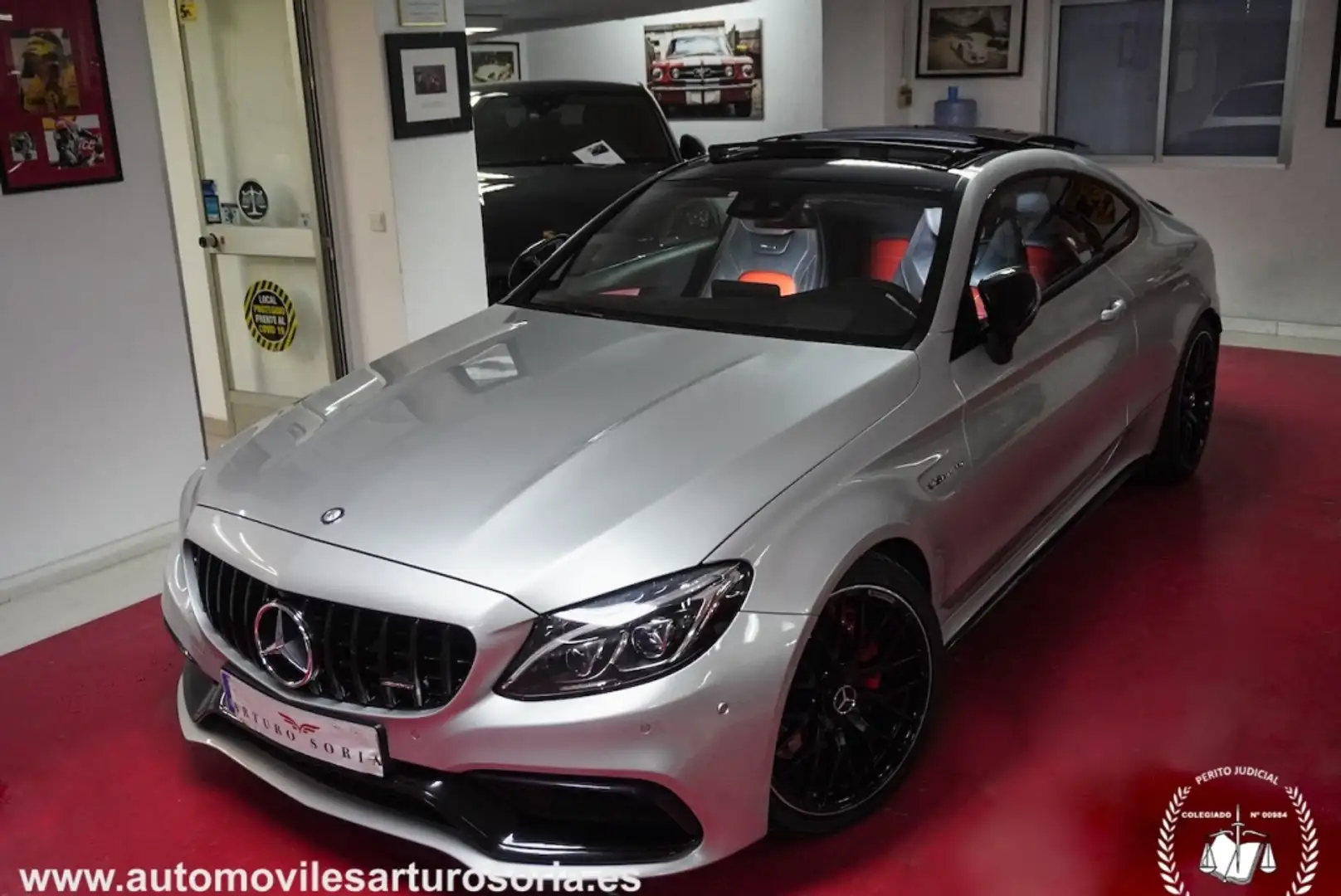 Mercedes-Benz C 63 AMG Coupé 7G Plus Argent - 2