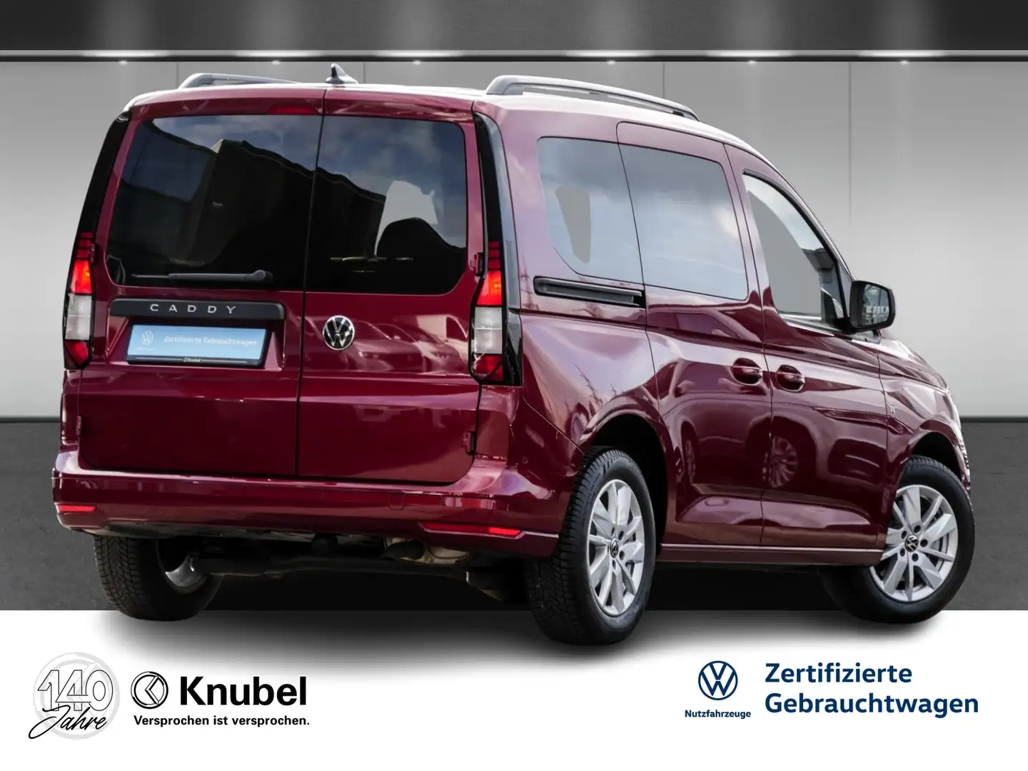 Volkswagen Caddy Life 1.5 TSI DSG Navi AHK ACC ParkAss. Rot - 2