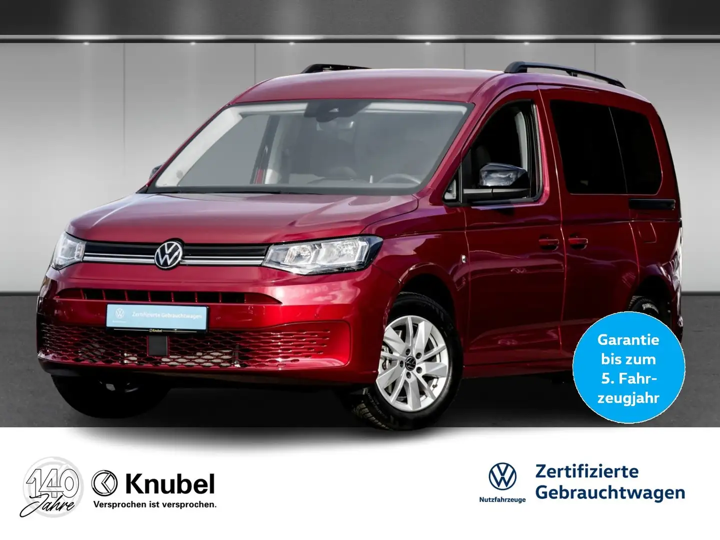 Volkswagen Caddy Life 1.5 TSI DSG Navi AHK ACC ParkAss. Rot - 1