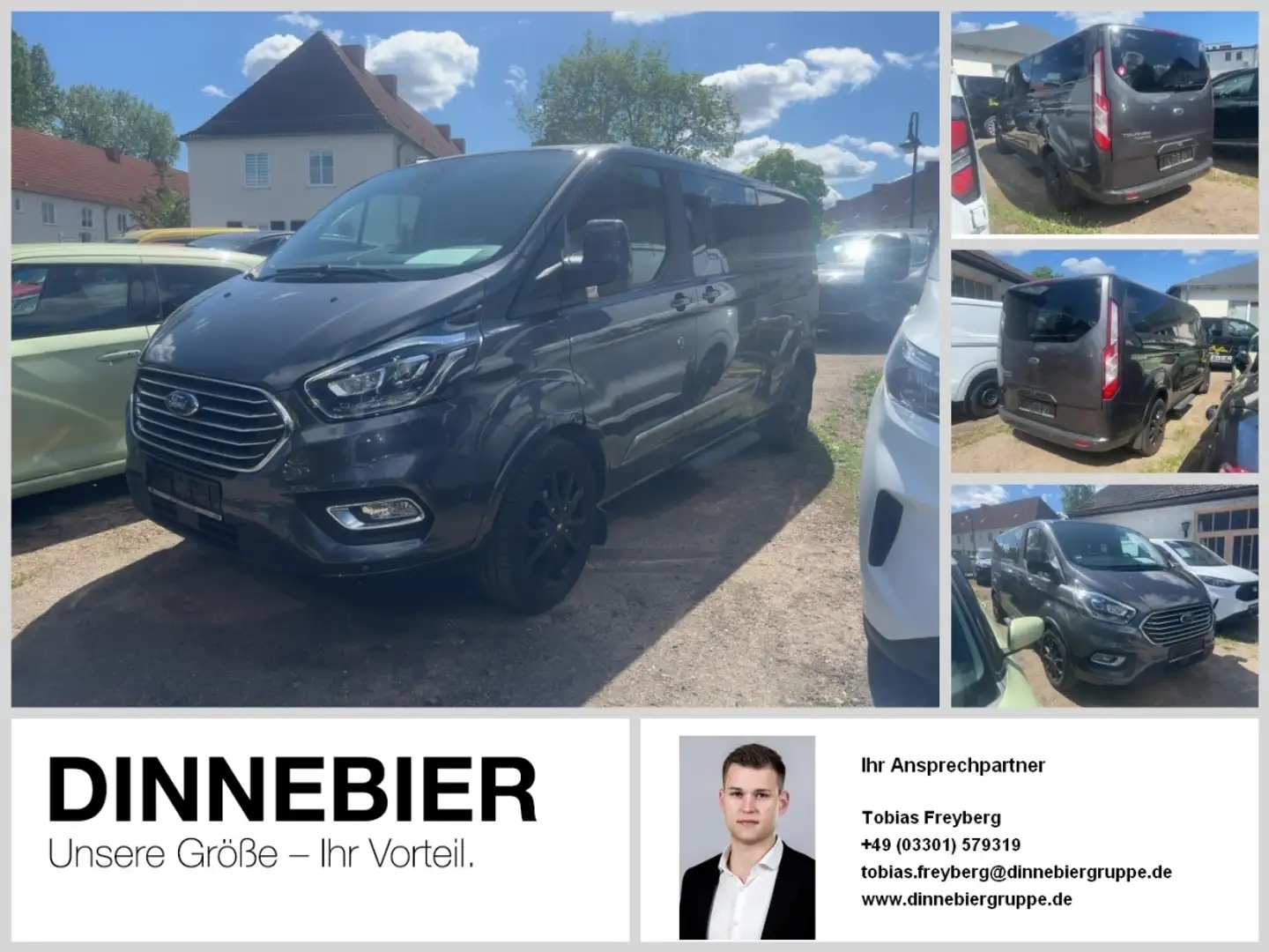 Ford Tourneo Custom 320 H1 L2 +XENON+KAMERA+9-Sitzer+ Grau - 1
