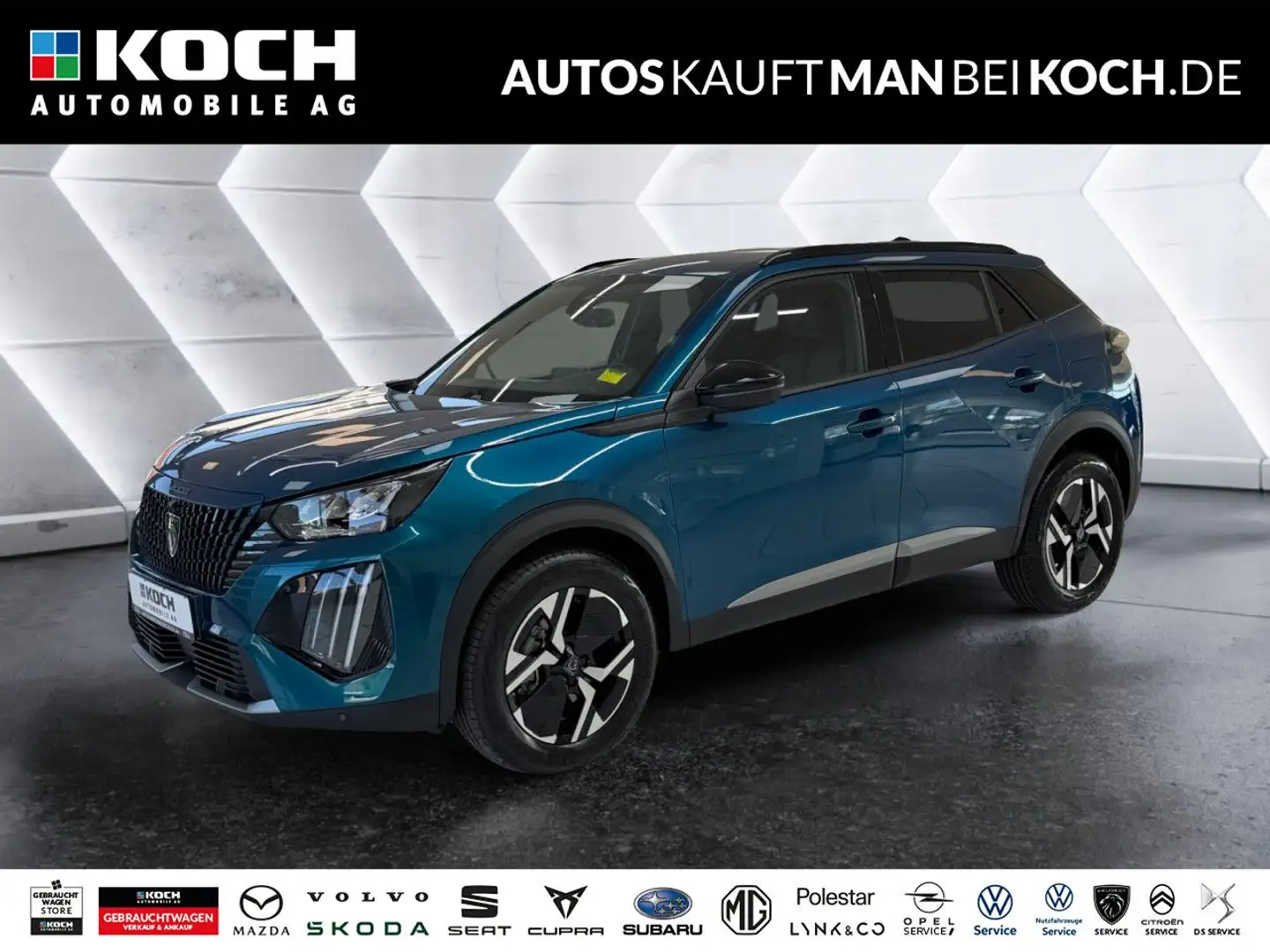 Peugeot 2008 1.2 Hybrid 145 e-DSC Allure LED SHZ 360° Blau - 1