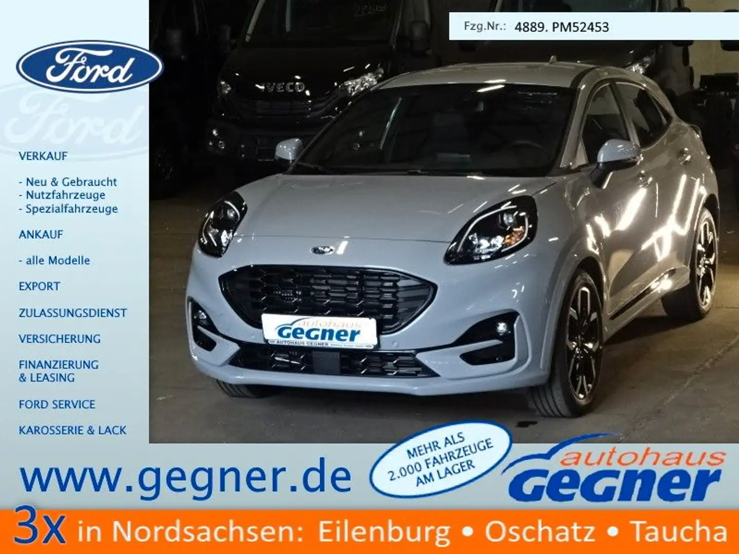 Ford Puma ST-Line X MHEV WiPa LED ParkAss iACC Navi Grau - 1