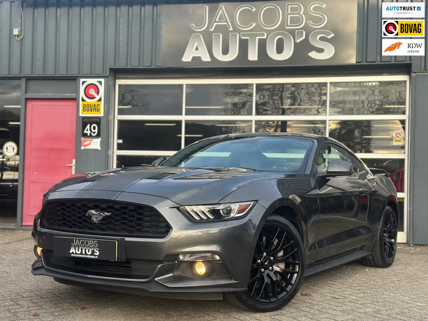 Ford Mustang Fastback 2.3 EcoBoost Grijs - 1
