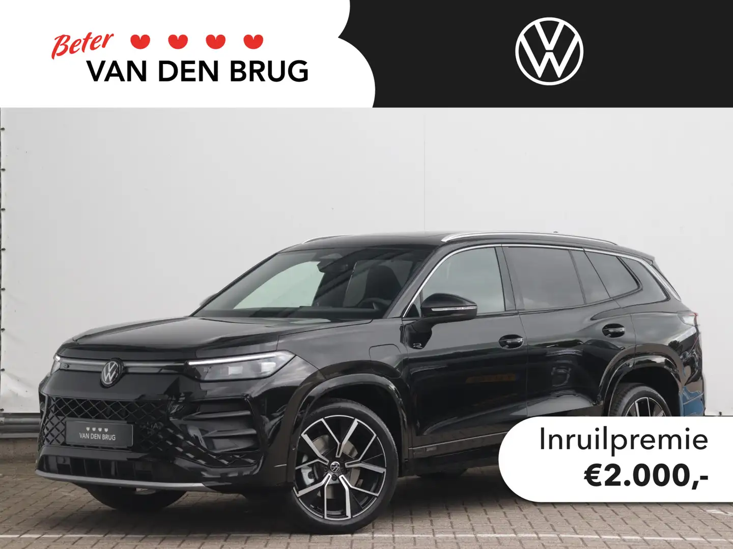Volkswagen Tayron R-Line-Edition 1.5 eHybrid 150 kW / 204 pk SUV 6 v Zwart - 1