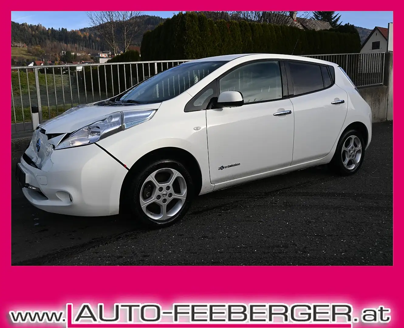 Nissan Leaf (mit Batterie) Acenta 24 kWh Navi,Sitzheizung Weiß - 1