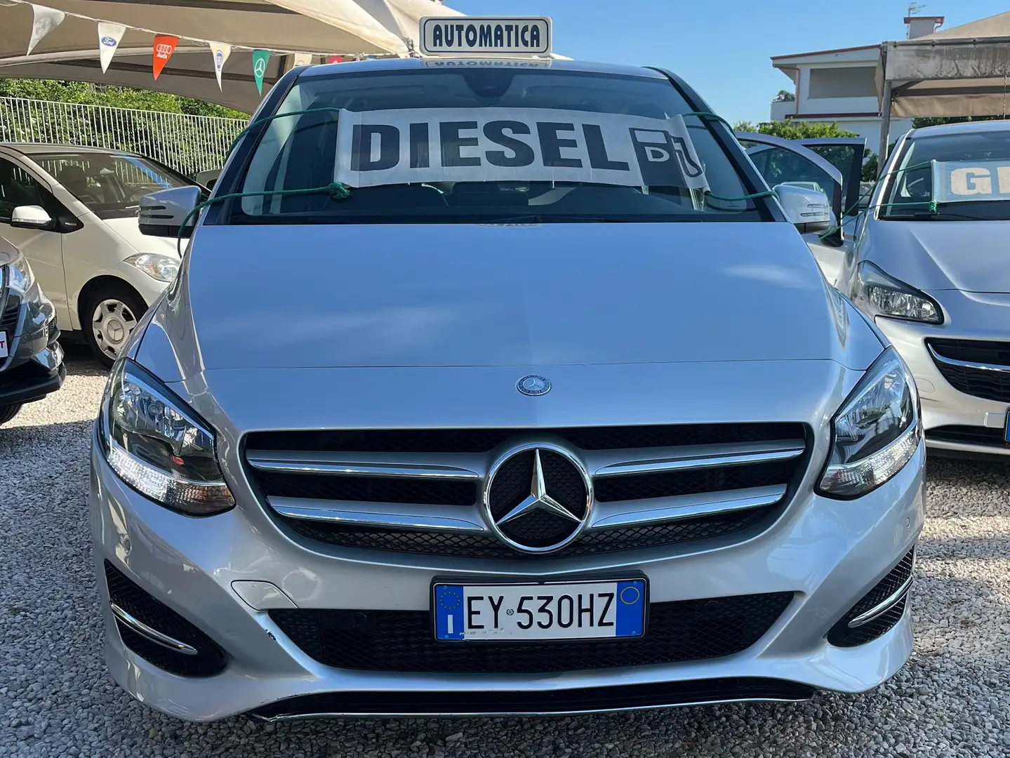 Mercedes-Benz B 180 110B CV AUTOMATICO UNICO PROP KM CERTIFICATI 2015 Argento - 2