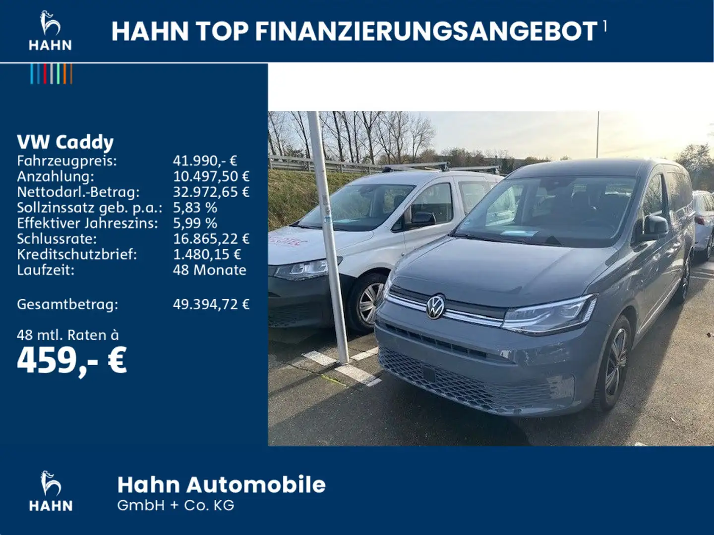 Volkswagen Caddy 2.0 TDI DSG Maxi Style 7-Sitzer AHK ACC Grau - 2