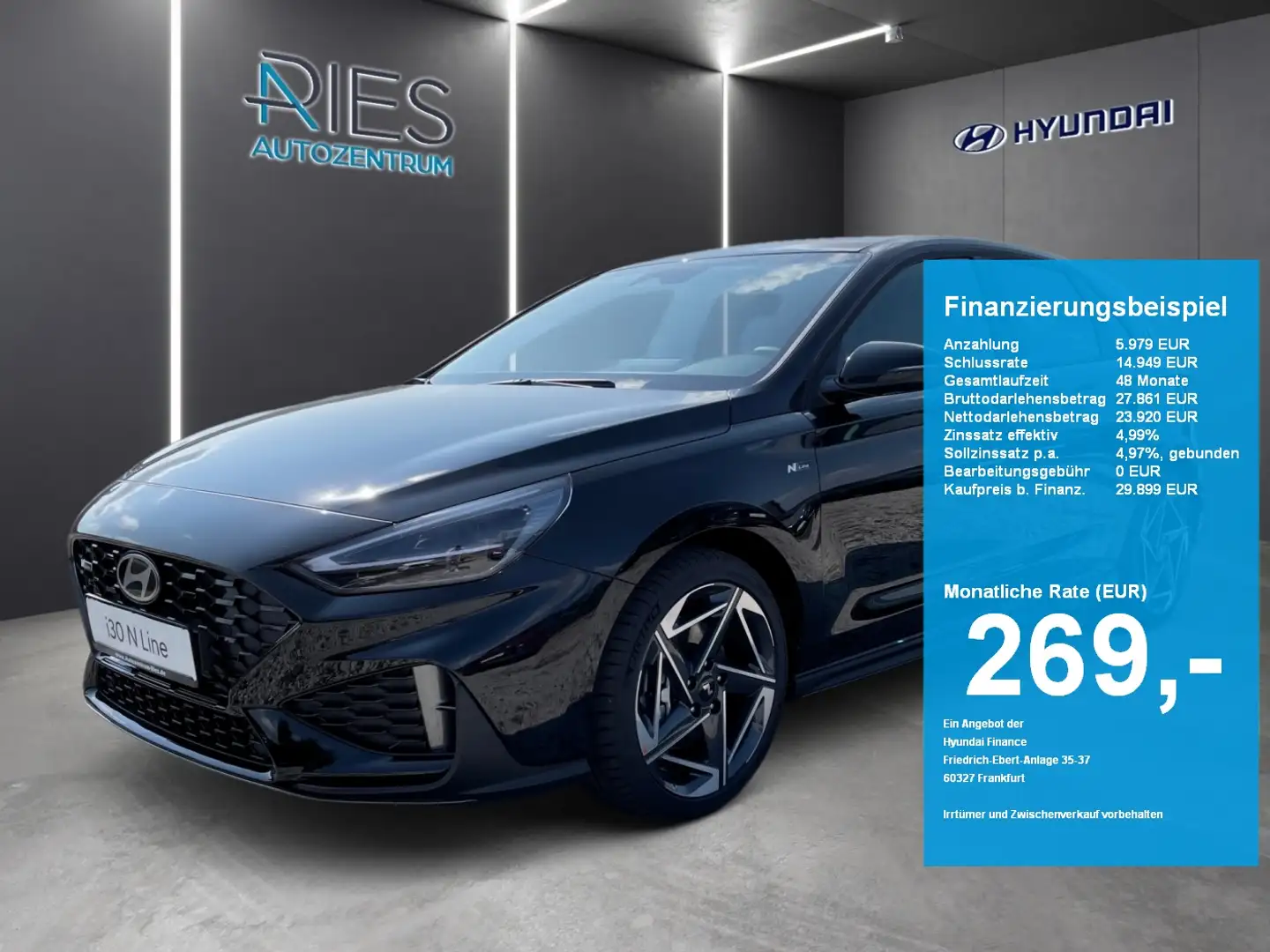 Hyundai i30 1.5 T-GDI KlimaA*LED*Navi*SHZ*2xKlima*ACC*LM Noir - 1