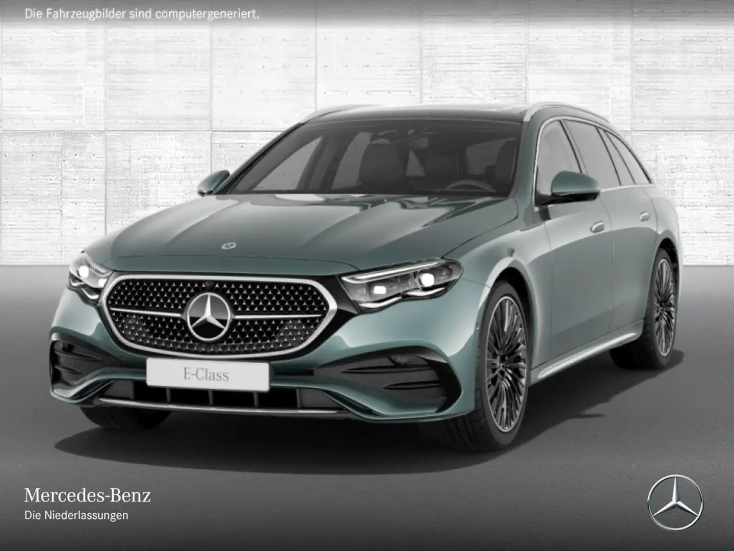 Mercedes-Benz E 220 d T AMG 360° Pano Distr. AHK Spurhalt-Ass 9G Zilver - 2