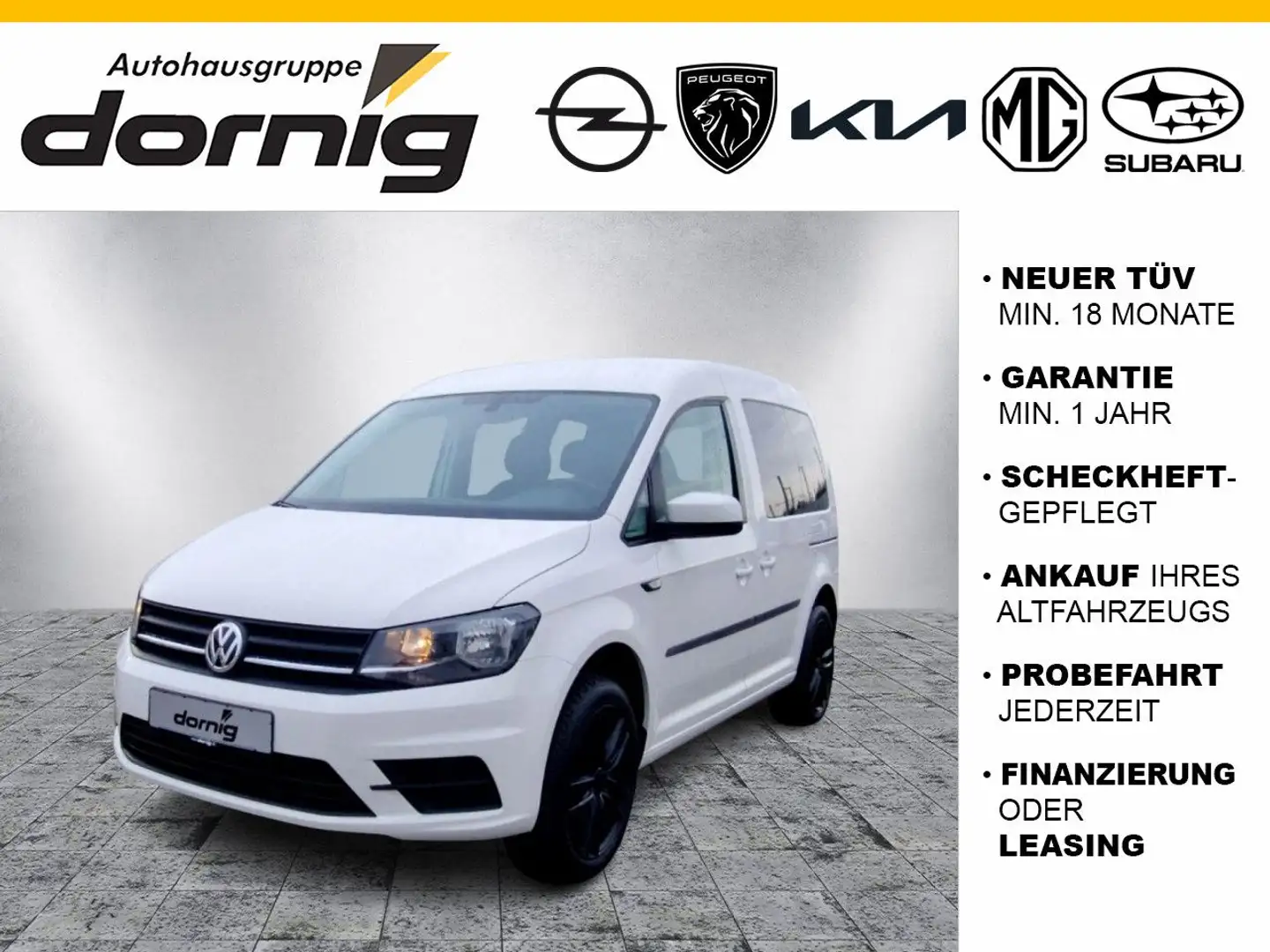 Volkswagen Caddy Trendline BMT, PDC hi, Klima Blanc - 1