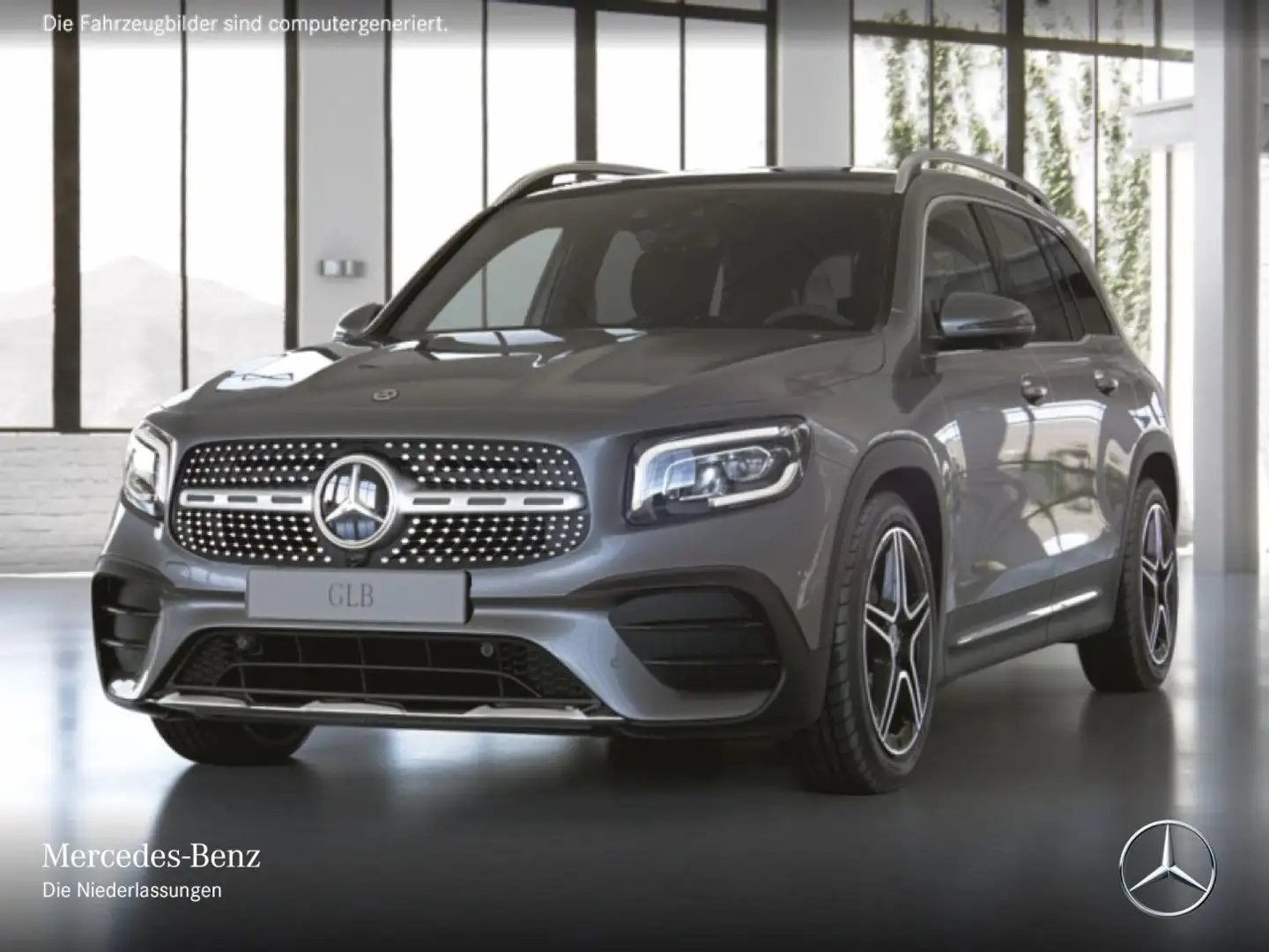Mercedes-Benz GLB 250 4M AMG+PANO+360°+LED+FAHRASS+BURMESTER+8G Grau - 2