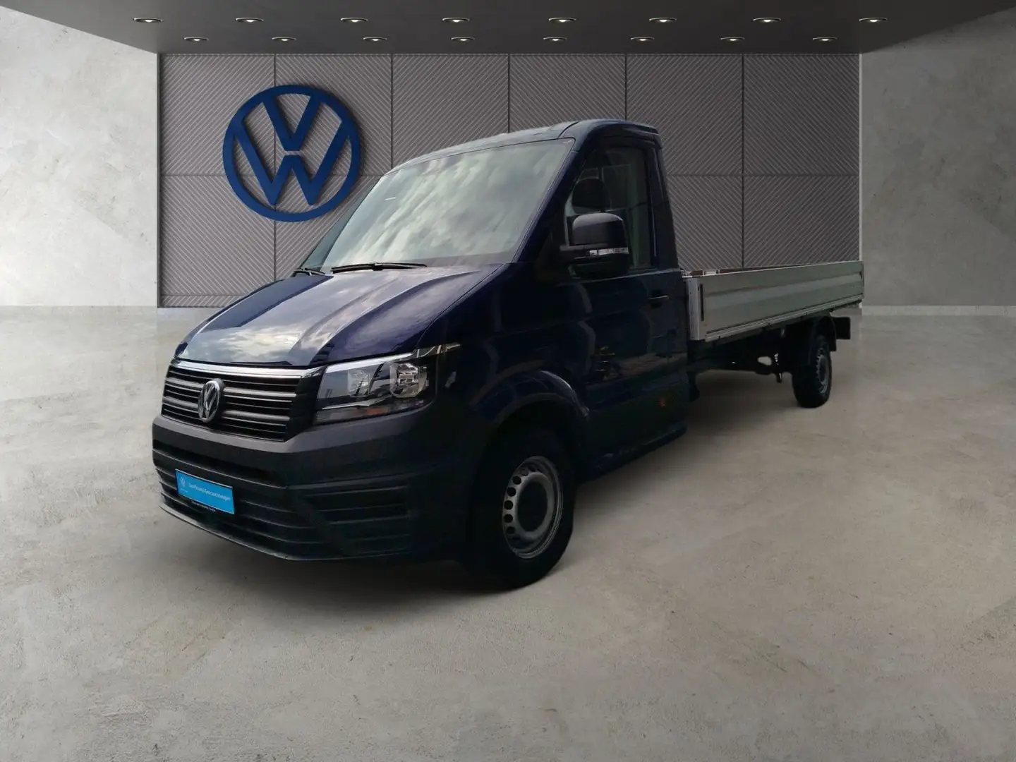 Volkswagen Crafter 35 Pritsche Einzelkabine 3 Sitze AHK  DA Blau - 2