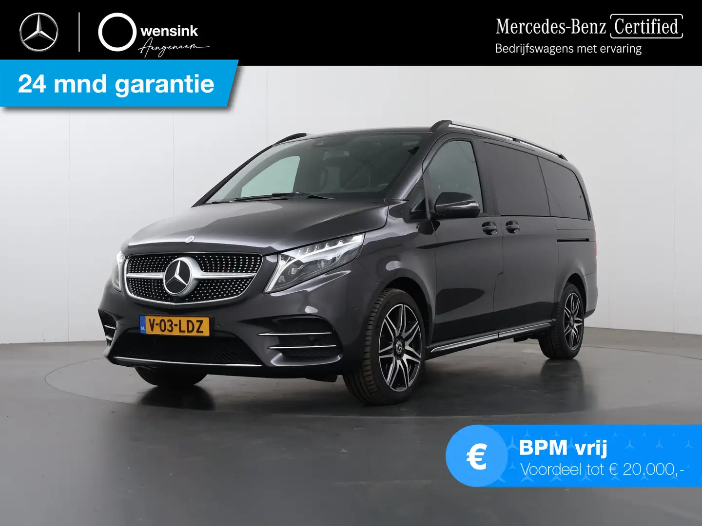 Mercedes-Benz V 300 300d | 4-MATIC | AMG | L2 Lang | DC | Avantgarde | Grijs - 1