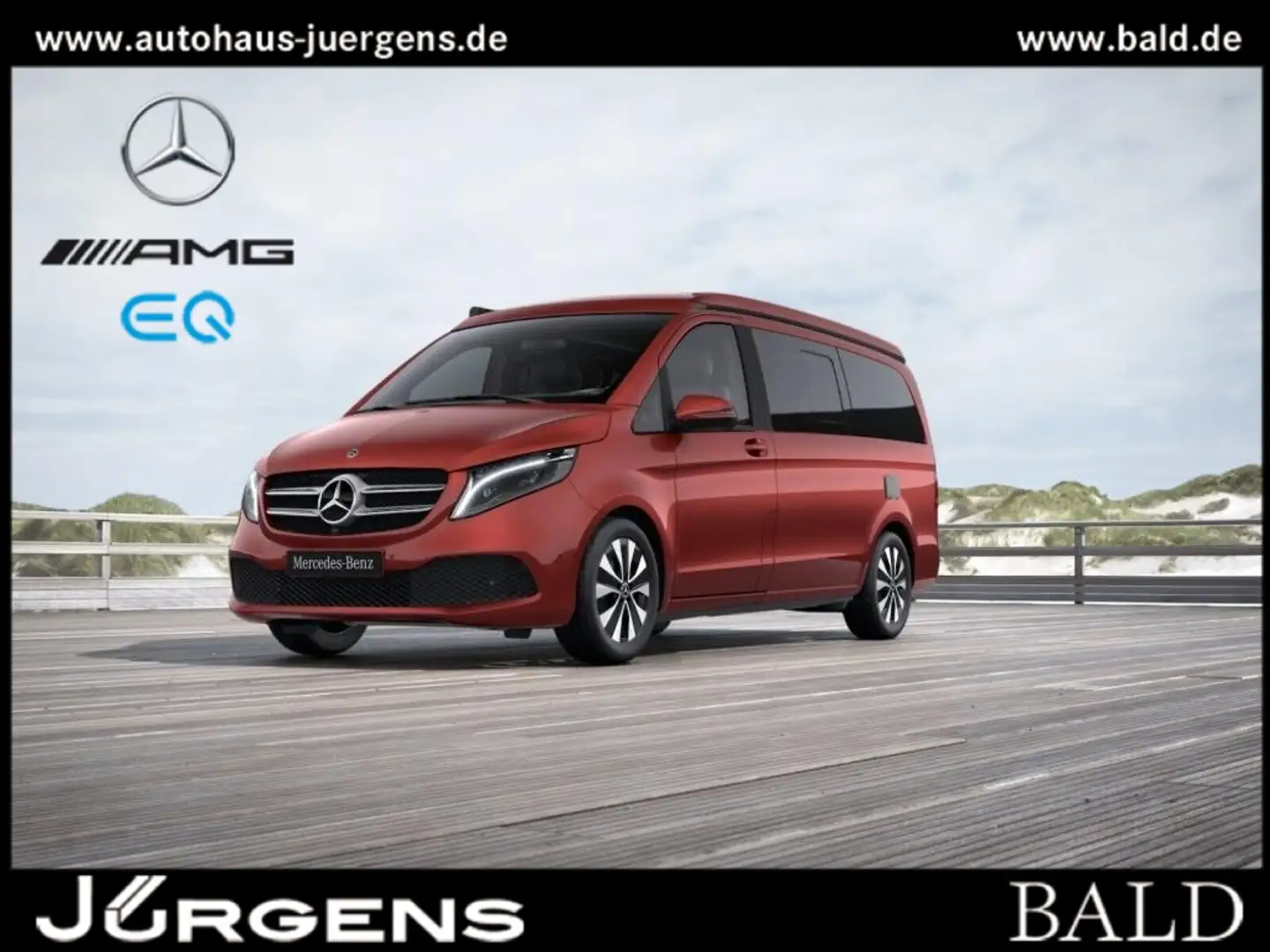 Mercedes-Benz V 300 MARCO POLO+4x4+KÜCHE Rot - 1
