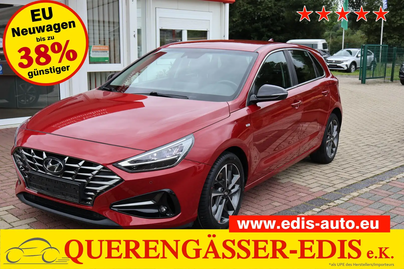Hyundai i30 1.5T-GDi 48V MHEV "Style" 117 kW (159 PS), Scha... Rouge - 1