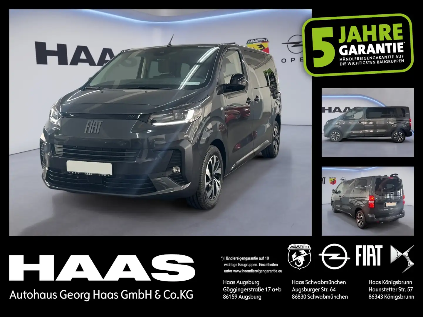 Fiat Ulysse 2.0 180 PS Diesel AT8 L2, 8- Sitzer Grijs - 1