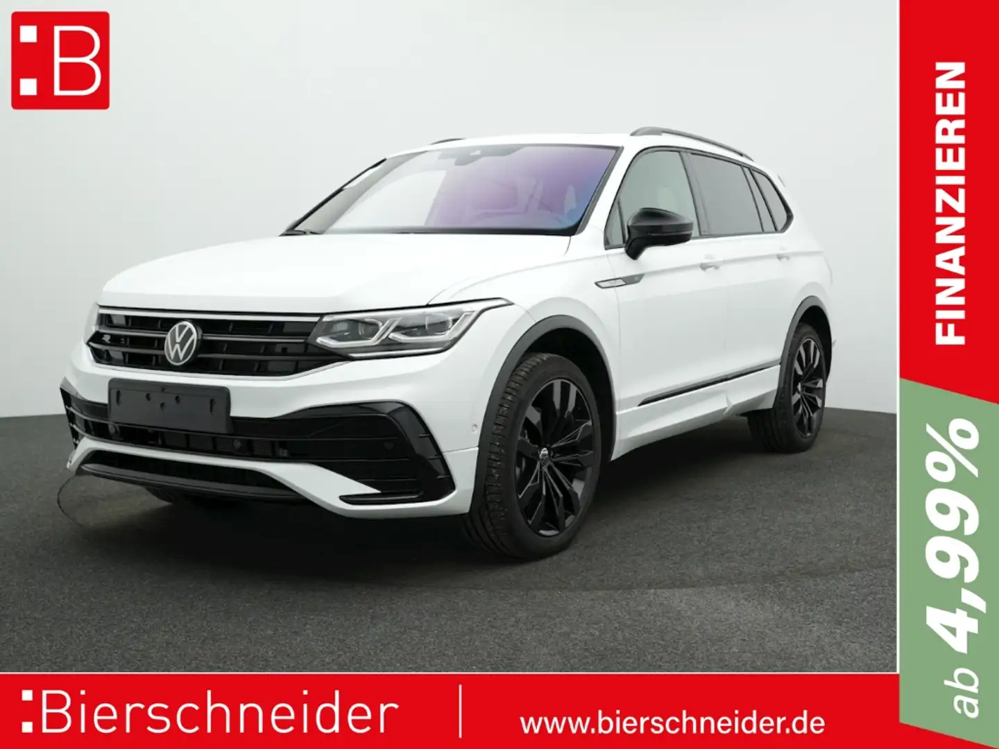Volkswagen Tiguan Allspace 2.0 TSI DSG 4Mo. R line Black AHK ALU 20 PANOR STA Weiß - 1