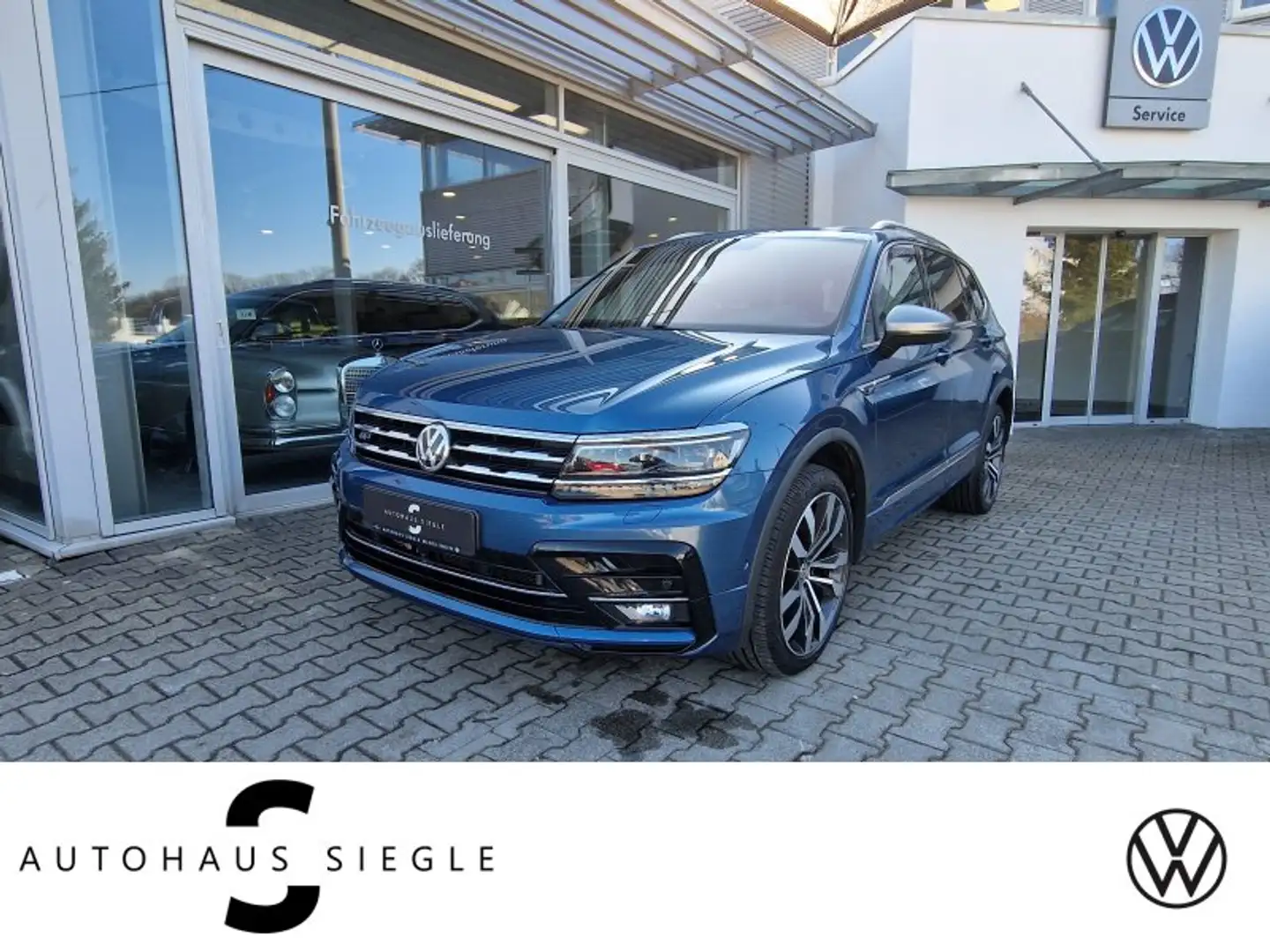 Volkswagen Tiguan Allspace 2.0 TDI Highline 4Motion R-Line Leder Navi LED Pan Blau - 1
