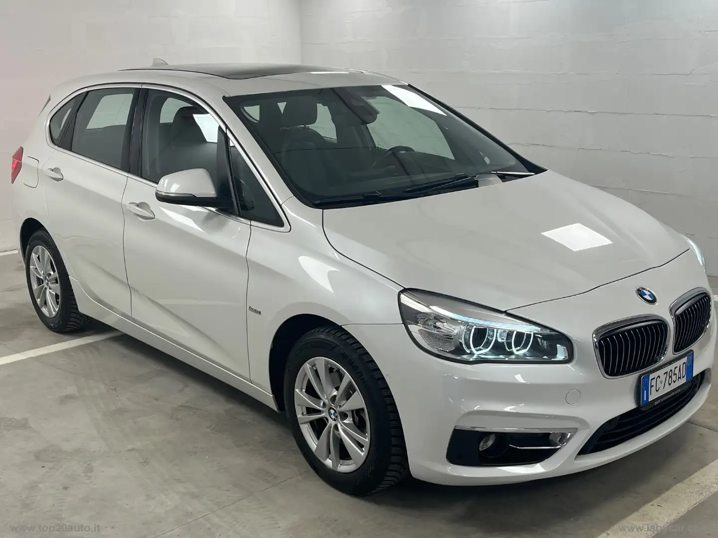 BMW 218 218d Active Tourer Luxury|PELLE|TETTO Blanc - 2