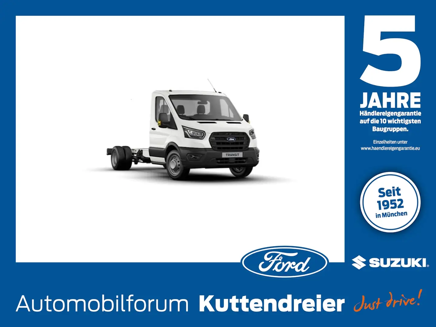 Ford Transit Pritsche 350 L3 Einzelkabine Trend Wit - 1