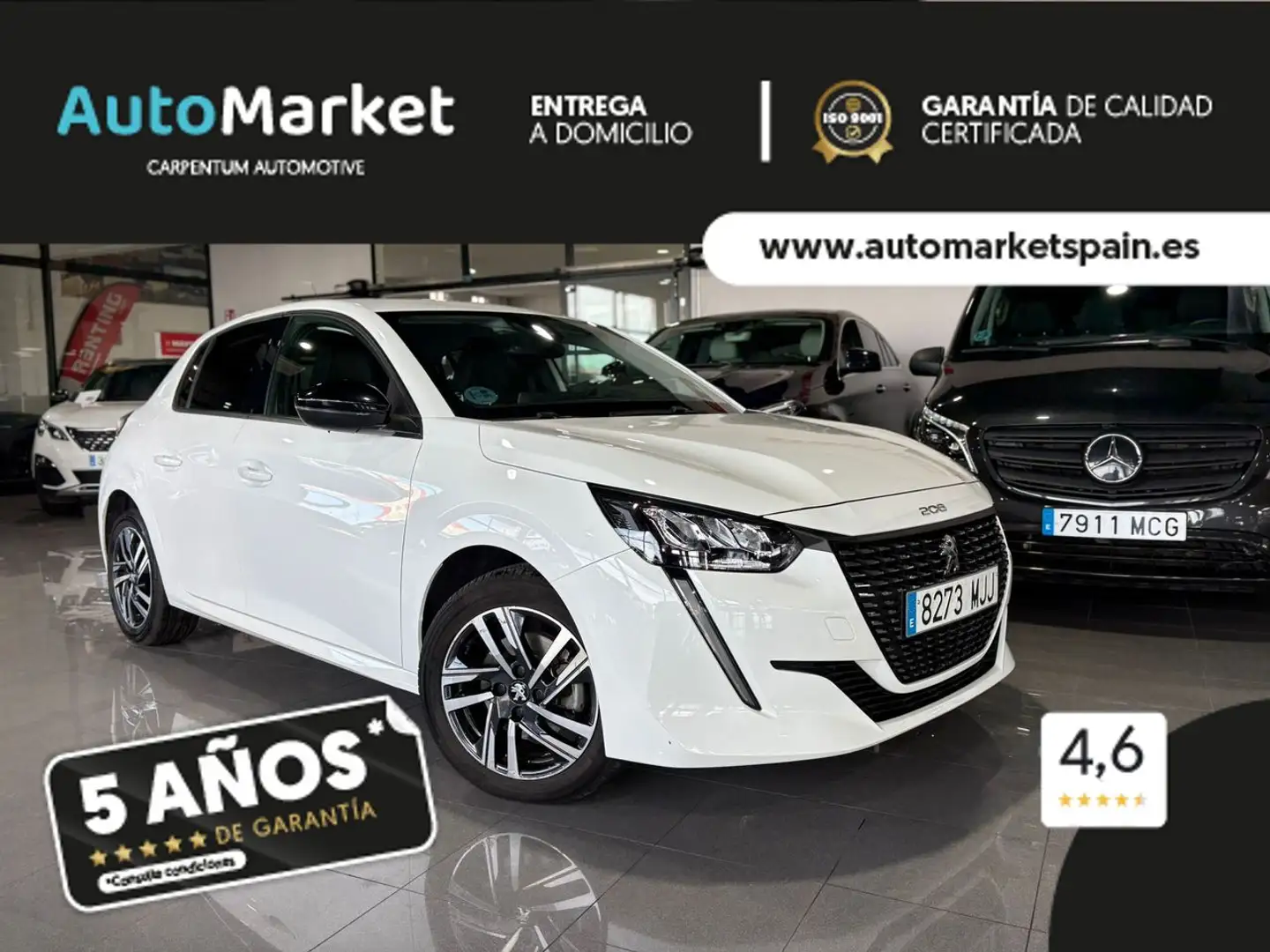 Peugeot 208 ALLURE	73KW (100CV) Blanco - 1