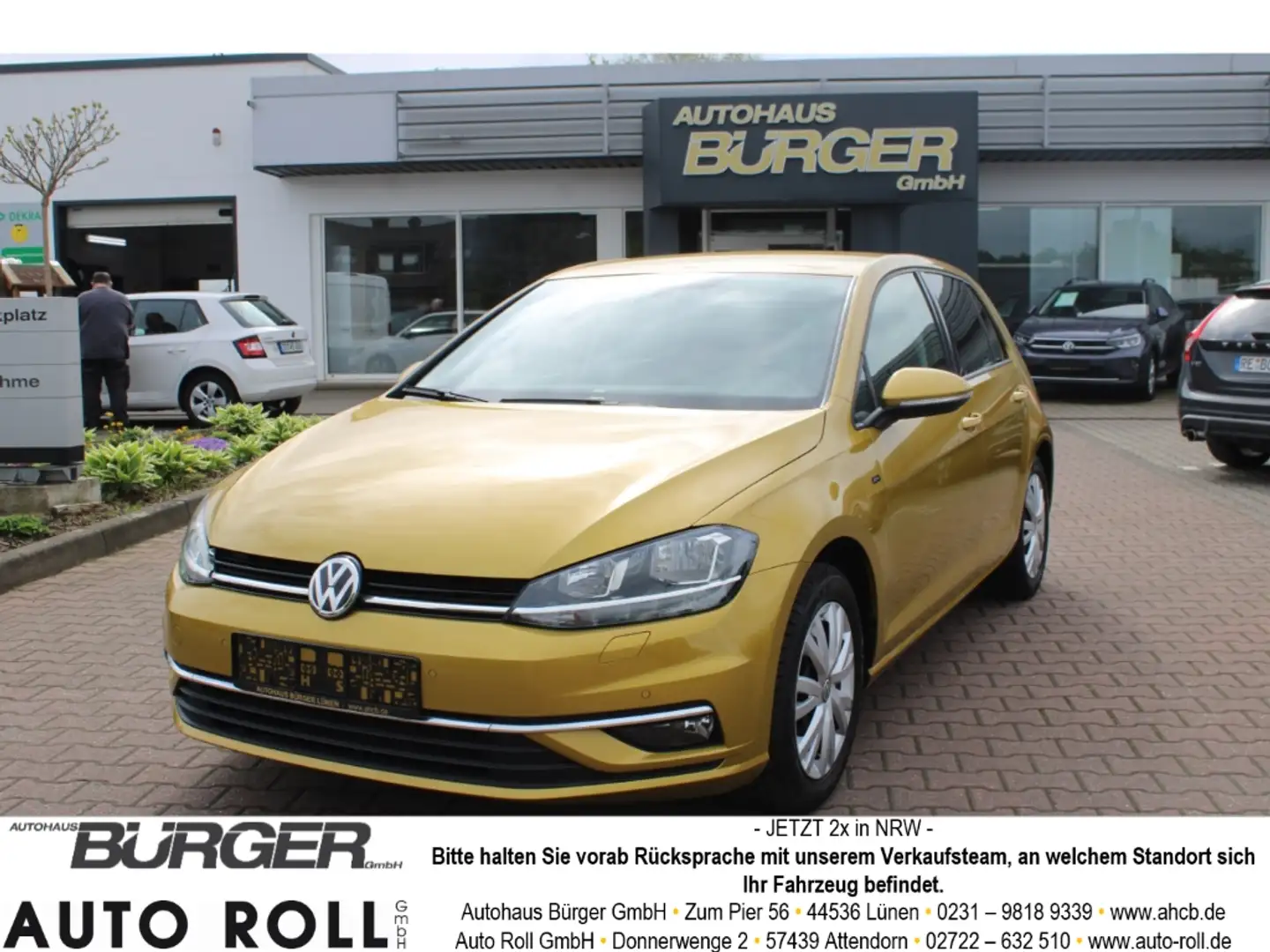 Volkswagen Golf VII Join 1.5 TSI Navi ACC StandHZG PDC v+h APP Con Yellow - 1