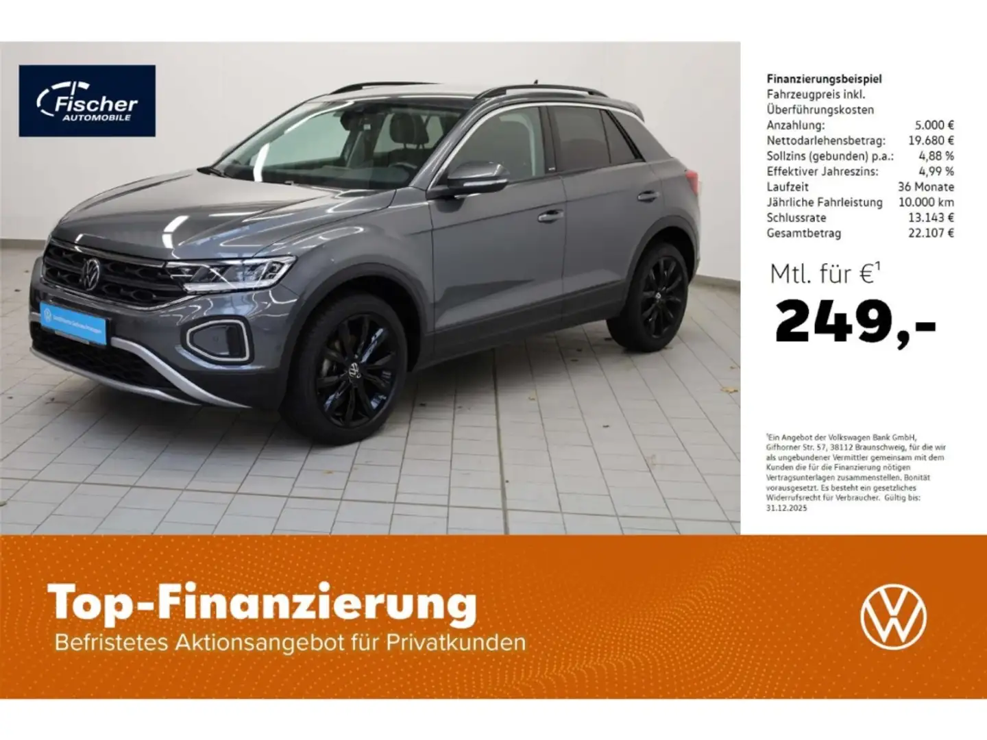 Volkswagen T-Roc 1.0 TSI OPF Move Grau - 1