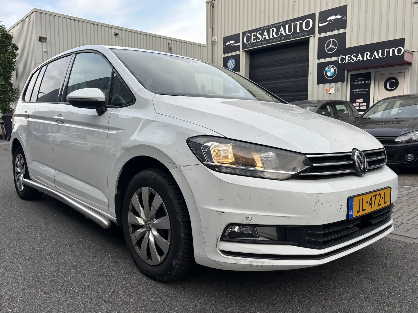 Volkswagen Touran 2.0 TDI SCR AUTOMAAT / DAELER ONDERHOUDEN Blanc - 1