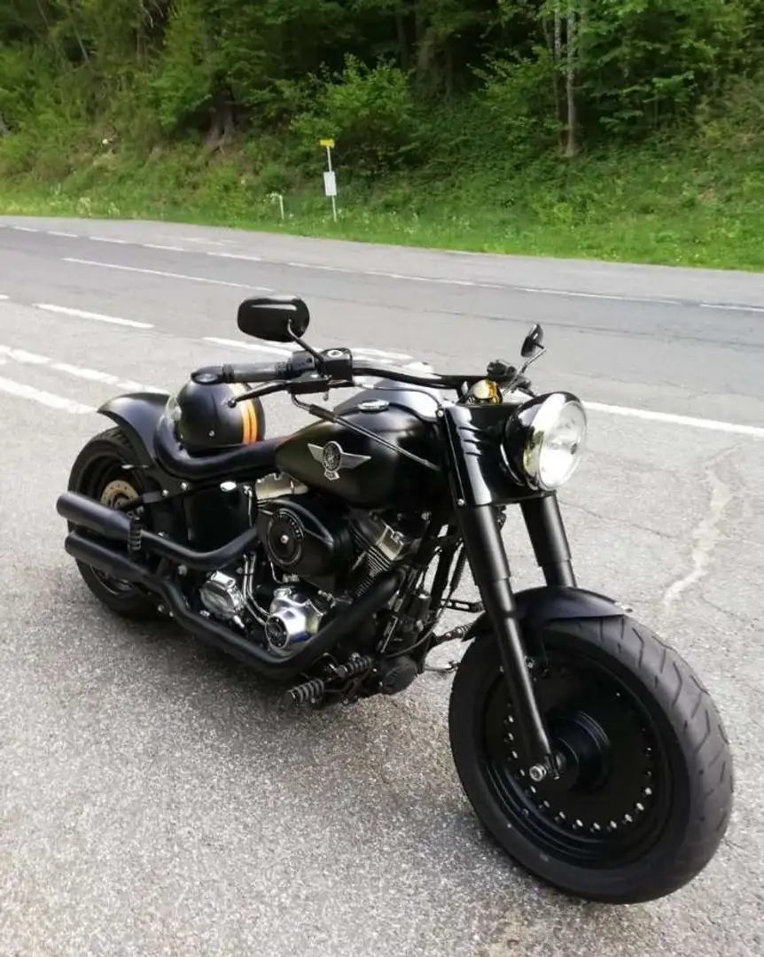 Harley-Davidson Fat Boy FLSTFB Schwarz - 1