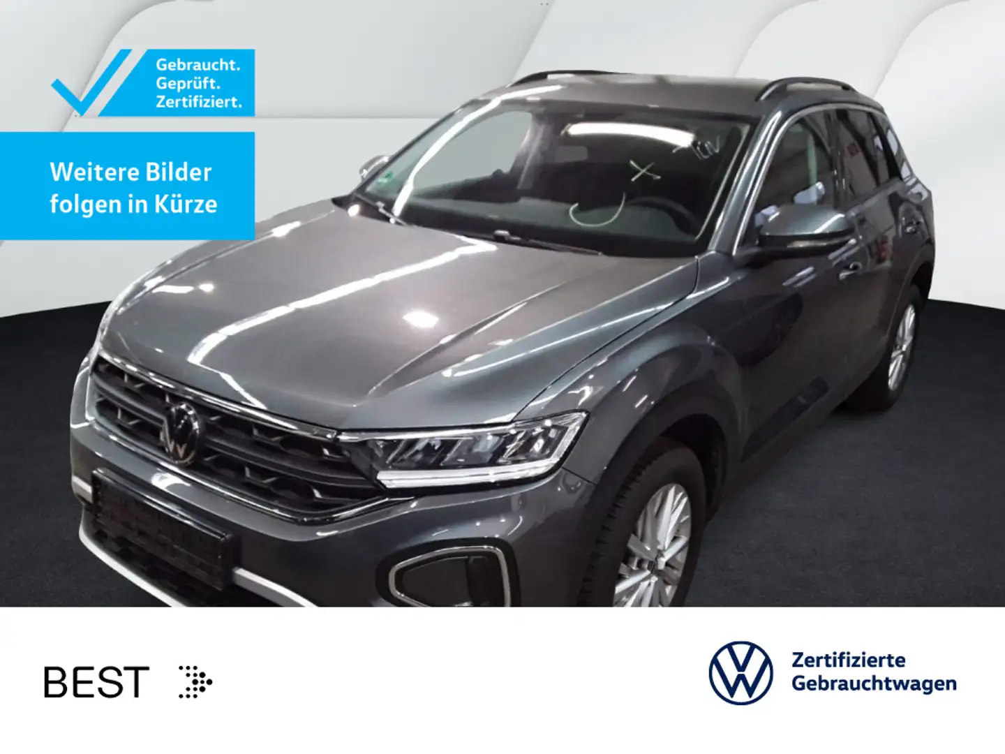 Volkswagen T-Roc T-ROC 1.0 TSI  LIFE*LED*NAVI*KLIMA*PDC*SHZ*ALLWE Grau - 1