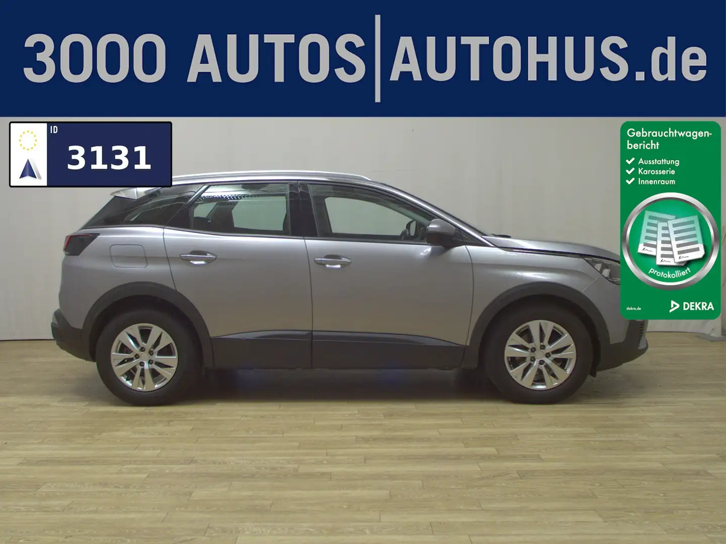 Peugeot 3008 1.5 BlueHDi 130 Active Navi Pano AHK RFK Grau - 1