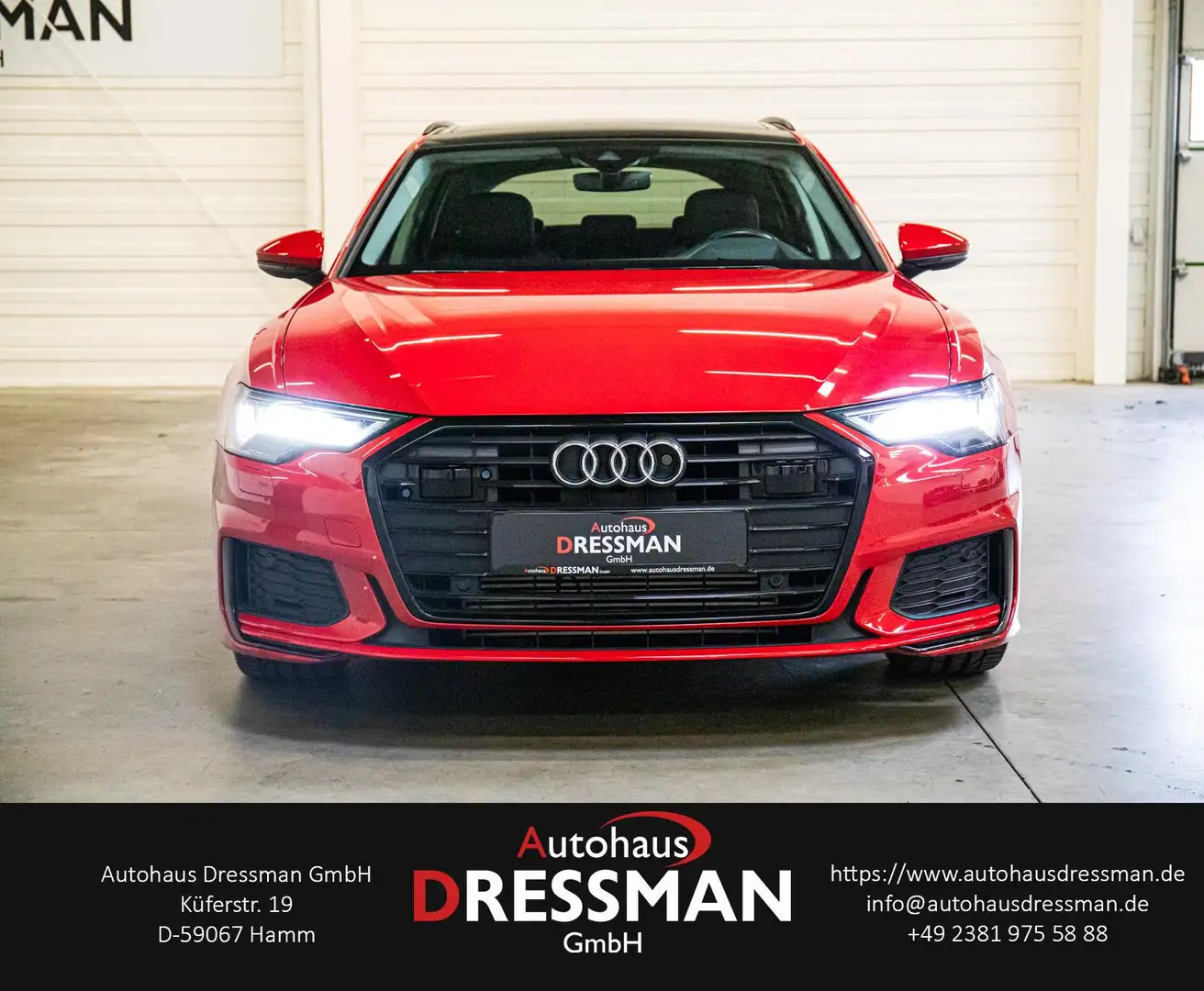 Audi A6 45 TFSI AHK PANO ACC HuD MATRIX STANDHZ B&O Piros - 2