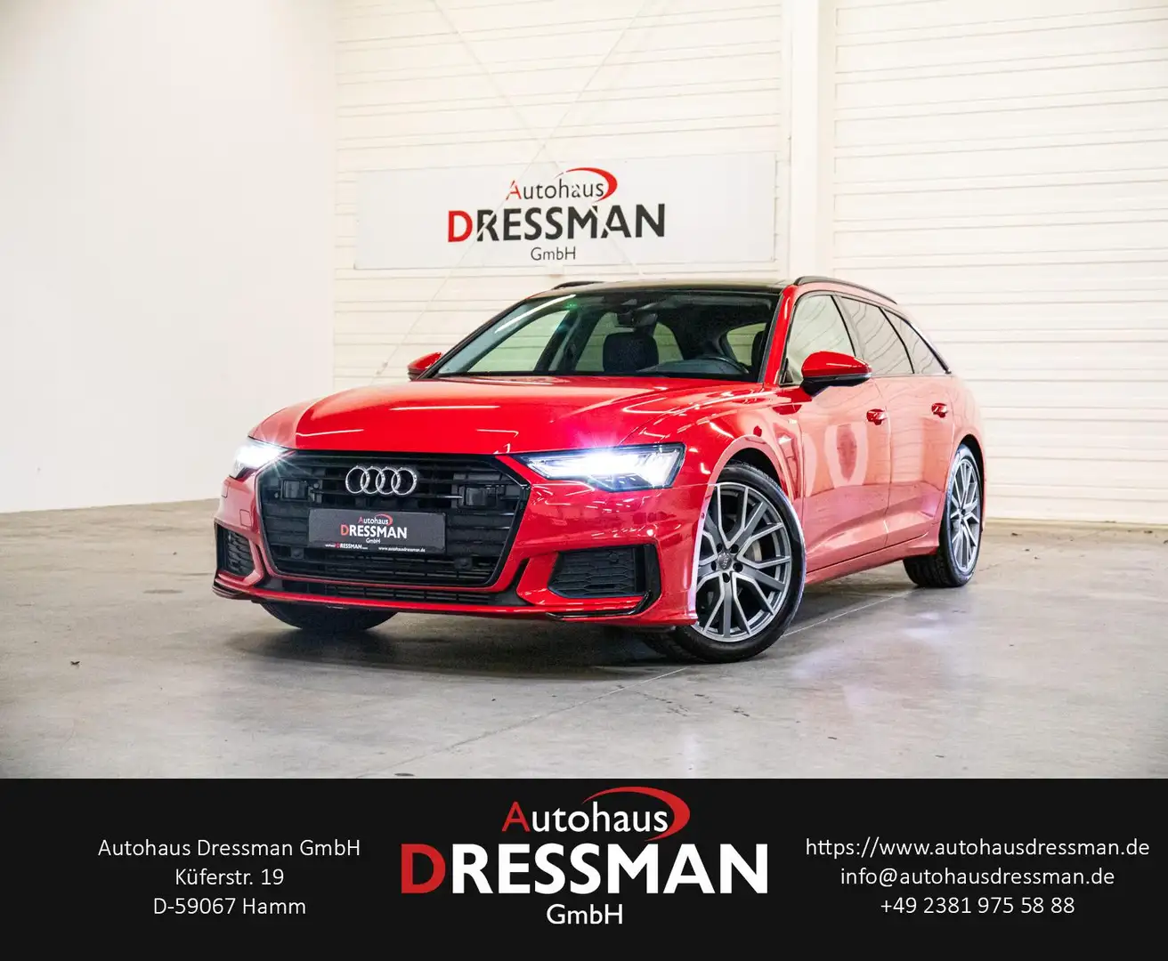 Audi A6 45 TFSI AHK PANO ACC HuD MATRIX STANDHZ B&O Piros - 1